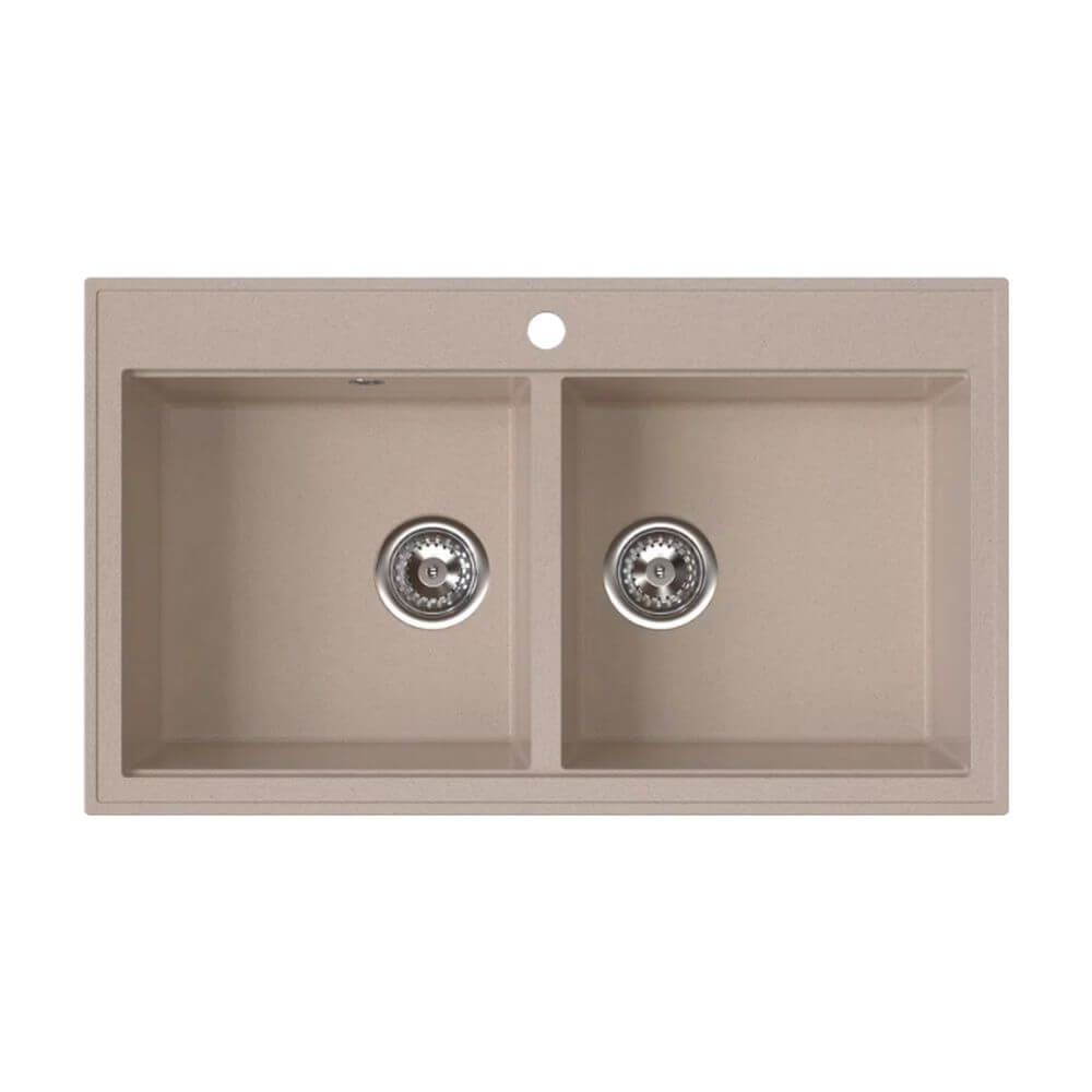 Ferro Stampo lavello in granito 86x50 cm beige DRGS2/50/86SA