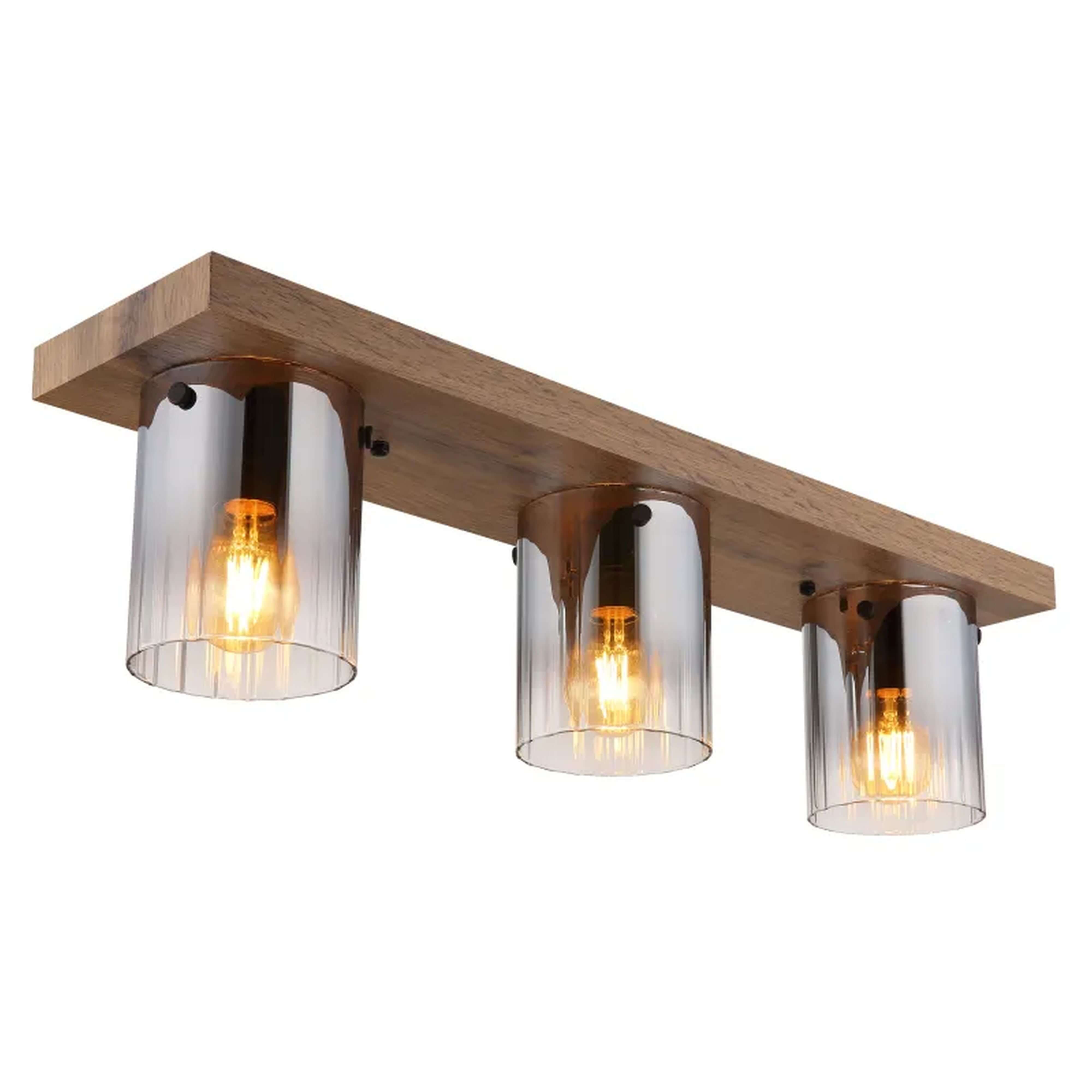 Globo Lighting Underwood lampada da soffitto 3x40 W legno-marrone 15915-3