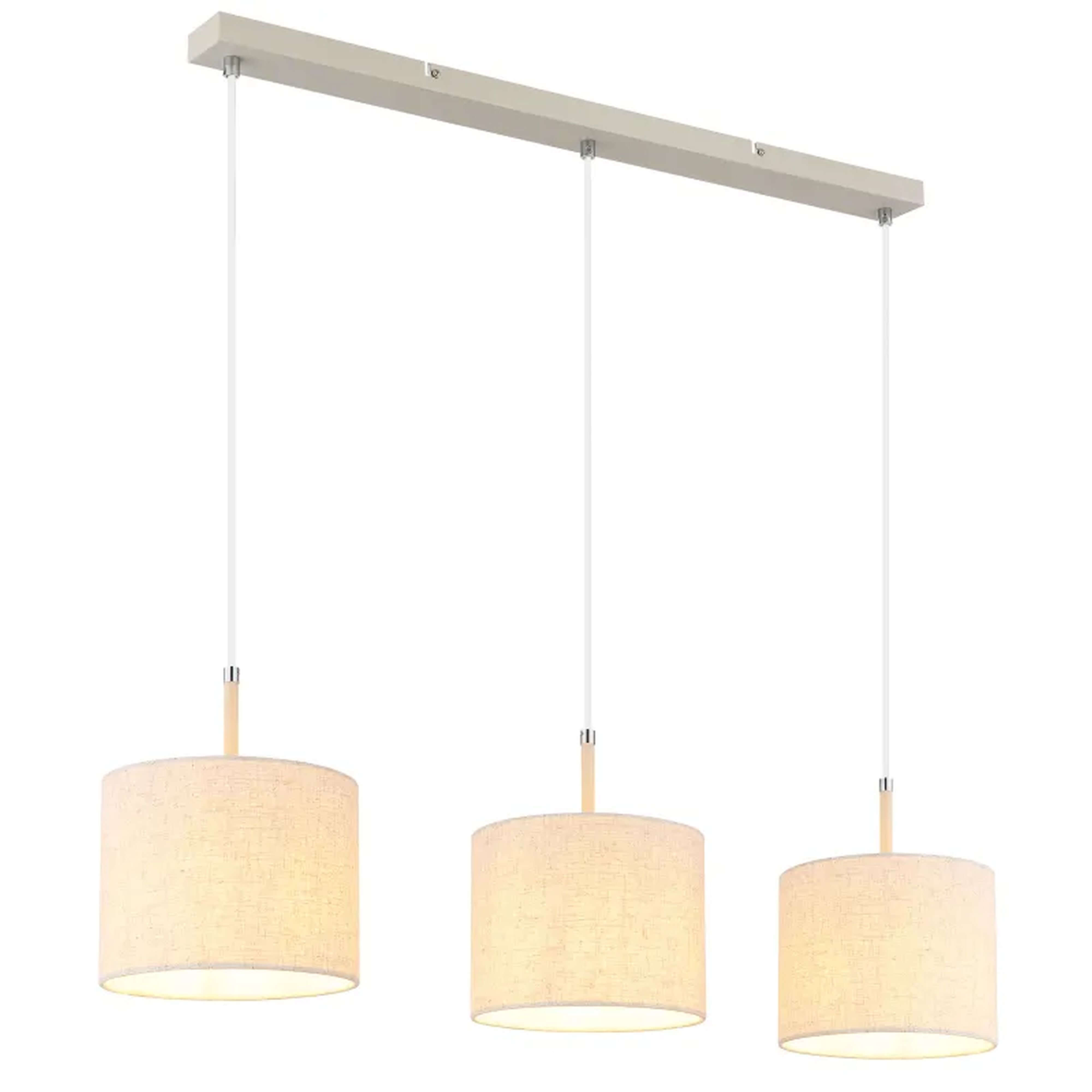 Globo Lighting Deleon lampada sospesa 3x40 W crema 15968-3H