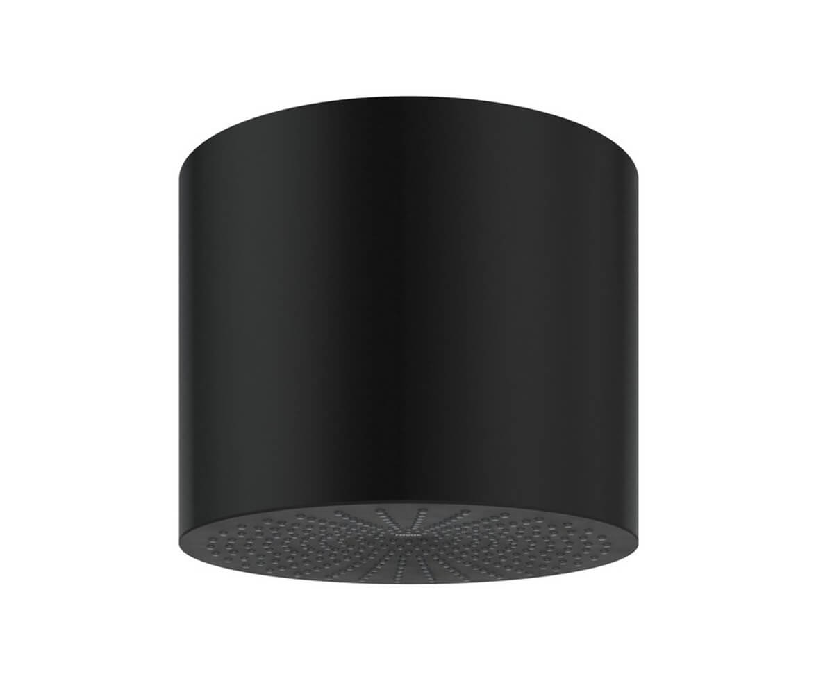 Ravak soffione doccia 24.5x24.5 cm rotonda nero X07P1461