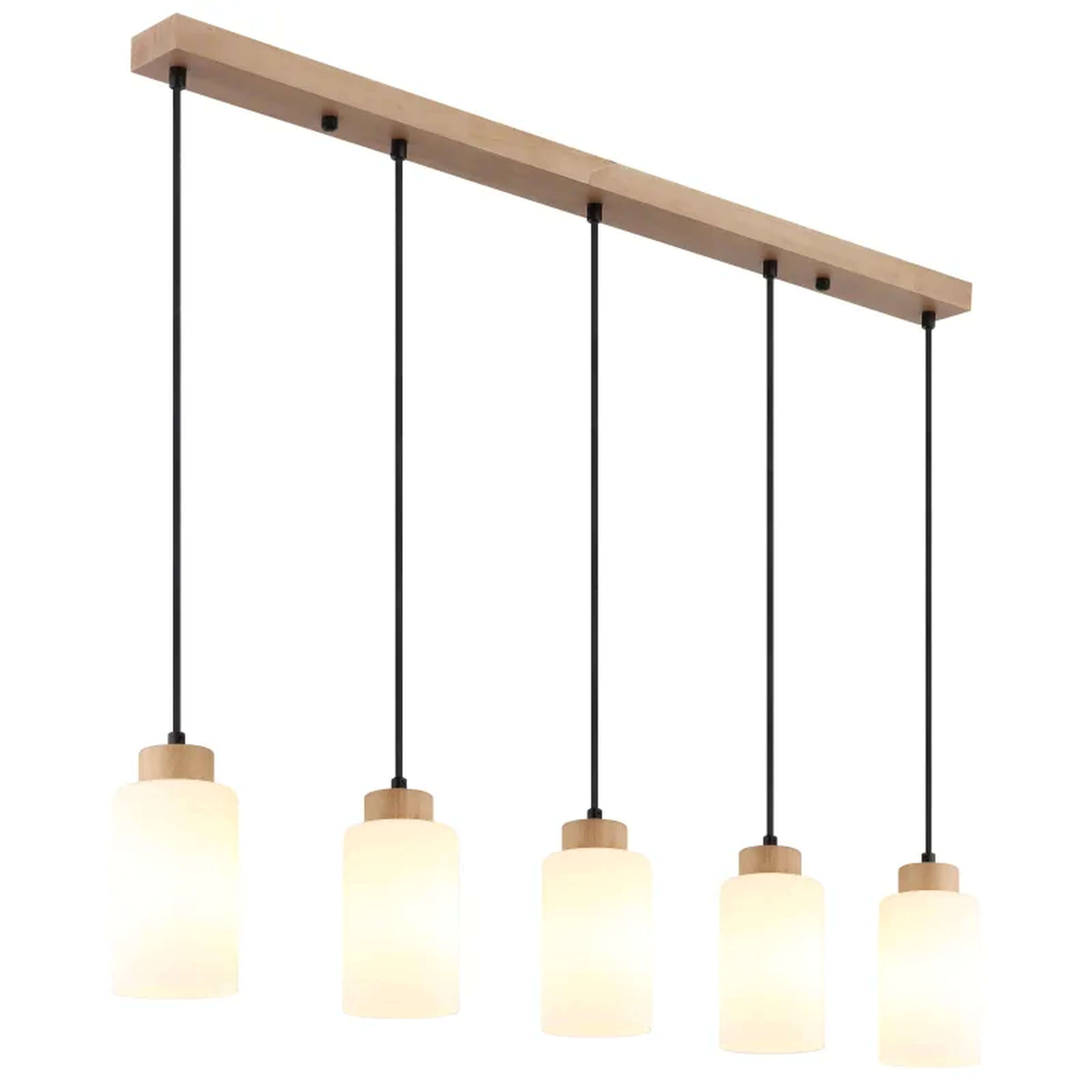 Globo Lighting Rowena lampada sospesa 5x60 W bianco-marrone 15977-5H
