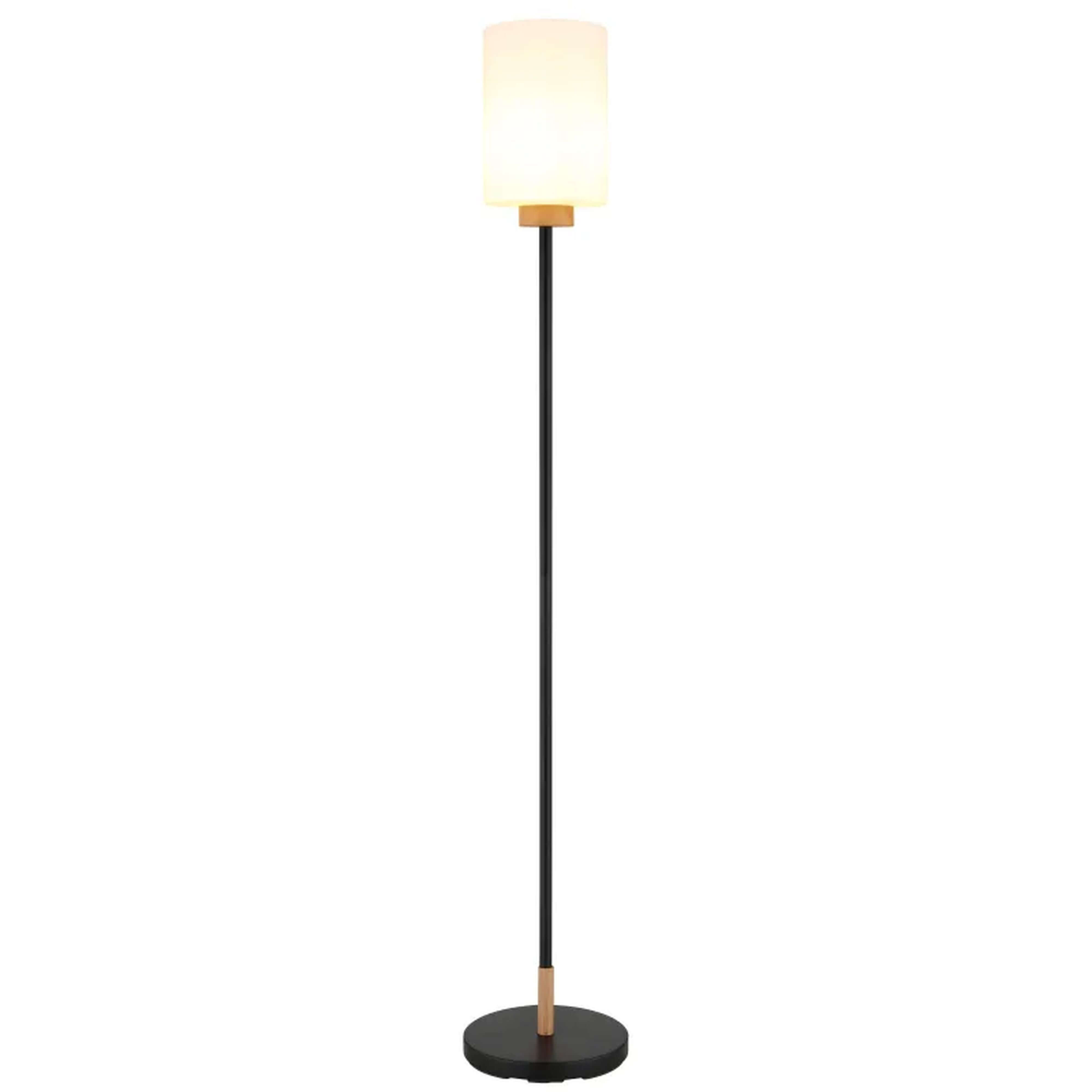 Globo Lighting Rowena lampada da terra 1x60 W bianco-nero 15977S