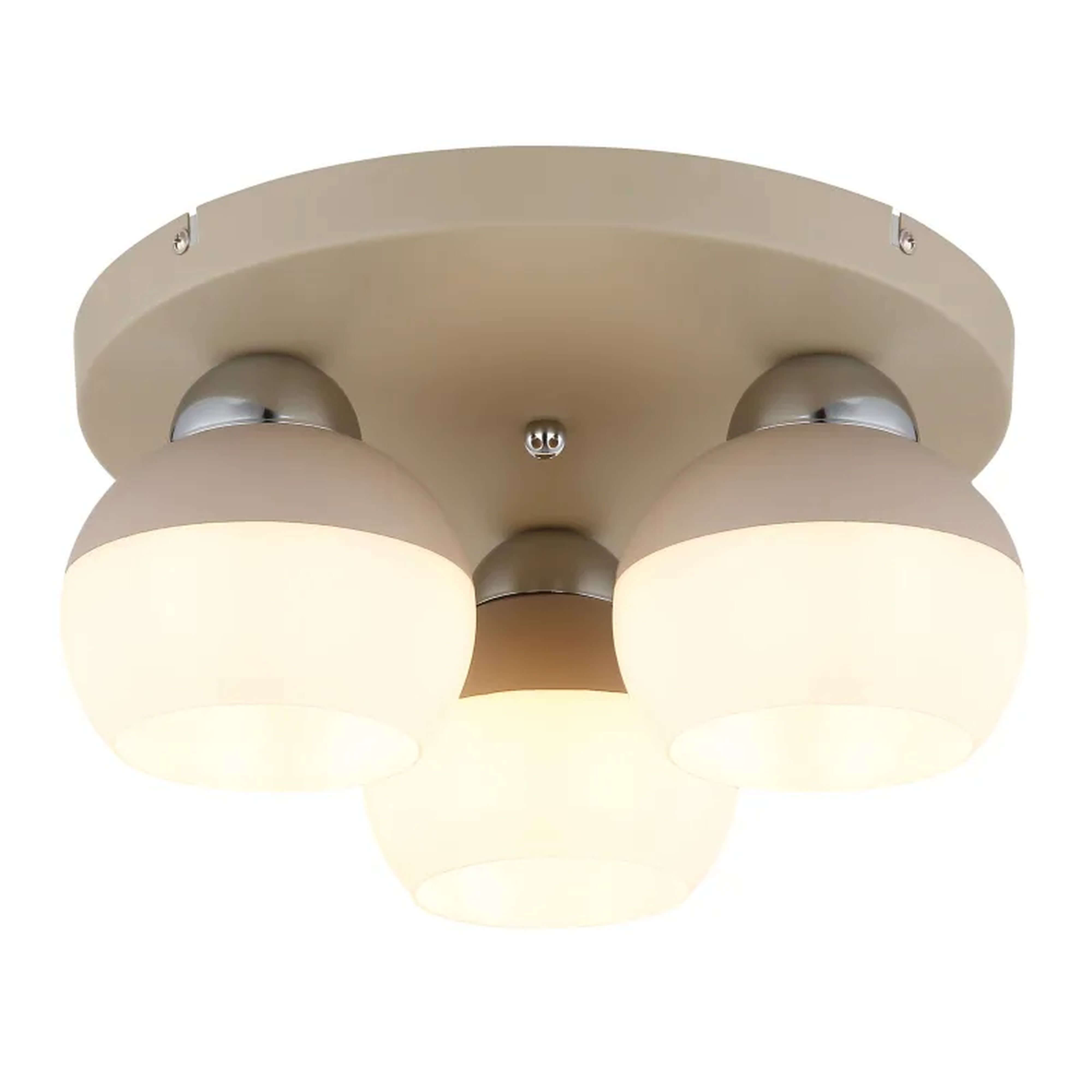 Globo Lighting Ragusa lampada da soffitto 3x60 W sabbia 15999-3D