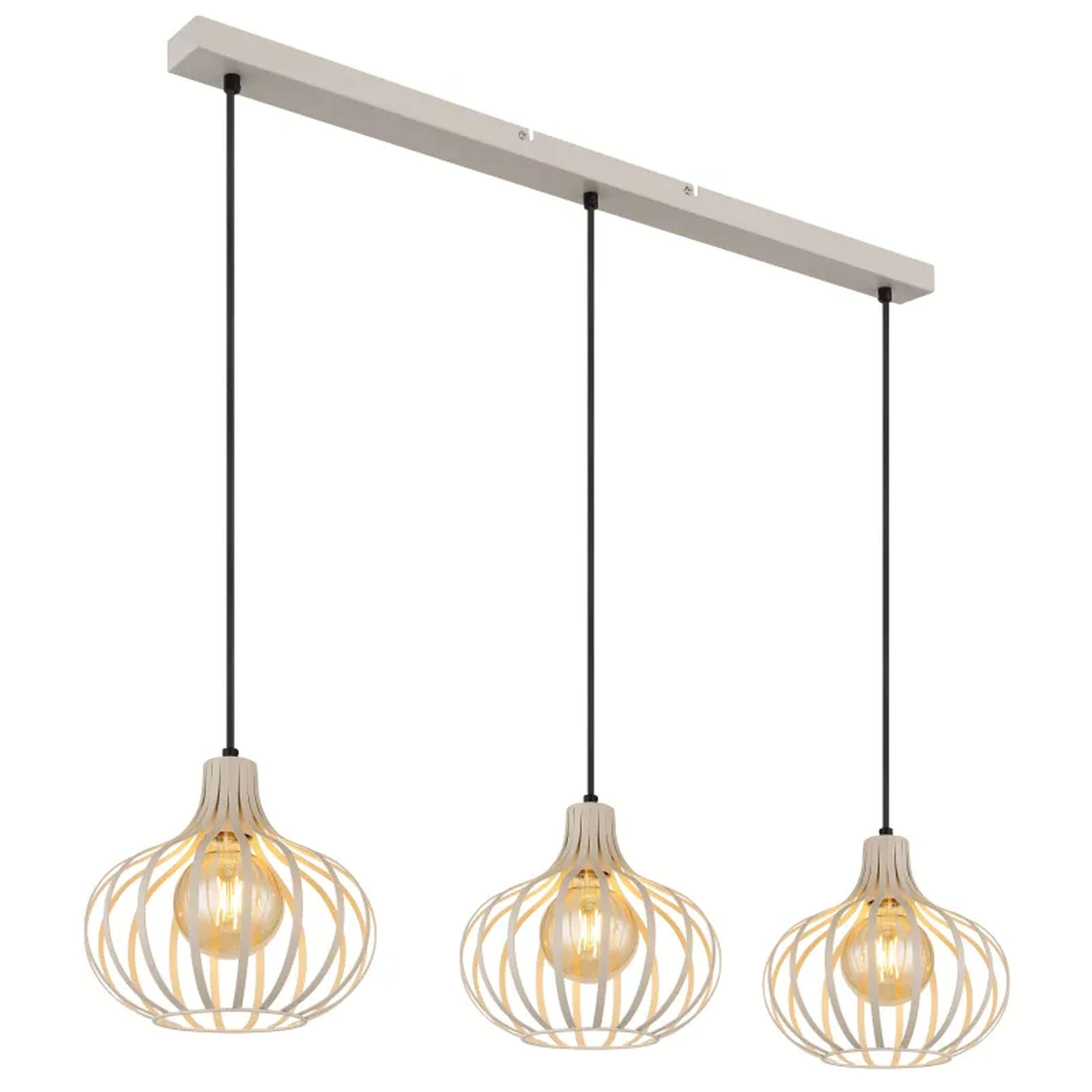 Globo Lighting Mateo lampada sospesa 3x60 W crema 33370319