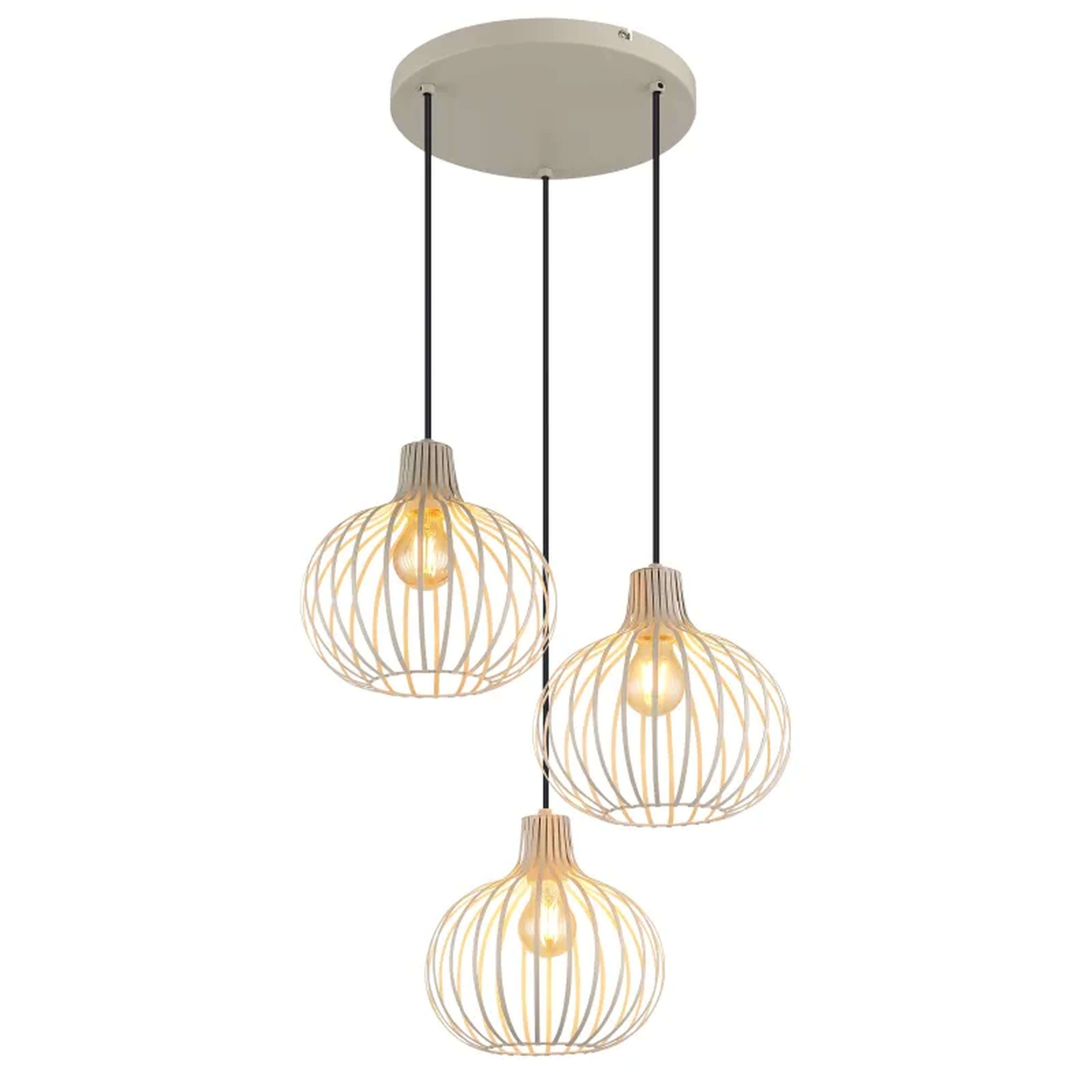 Globo Lighting Mateo lampada sospesa 3x40 W crema 33379319