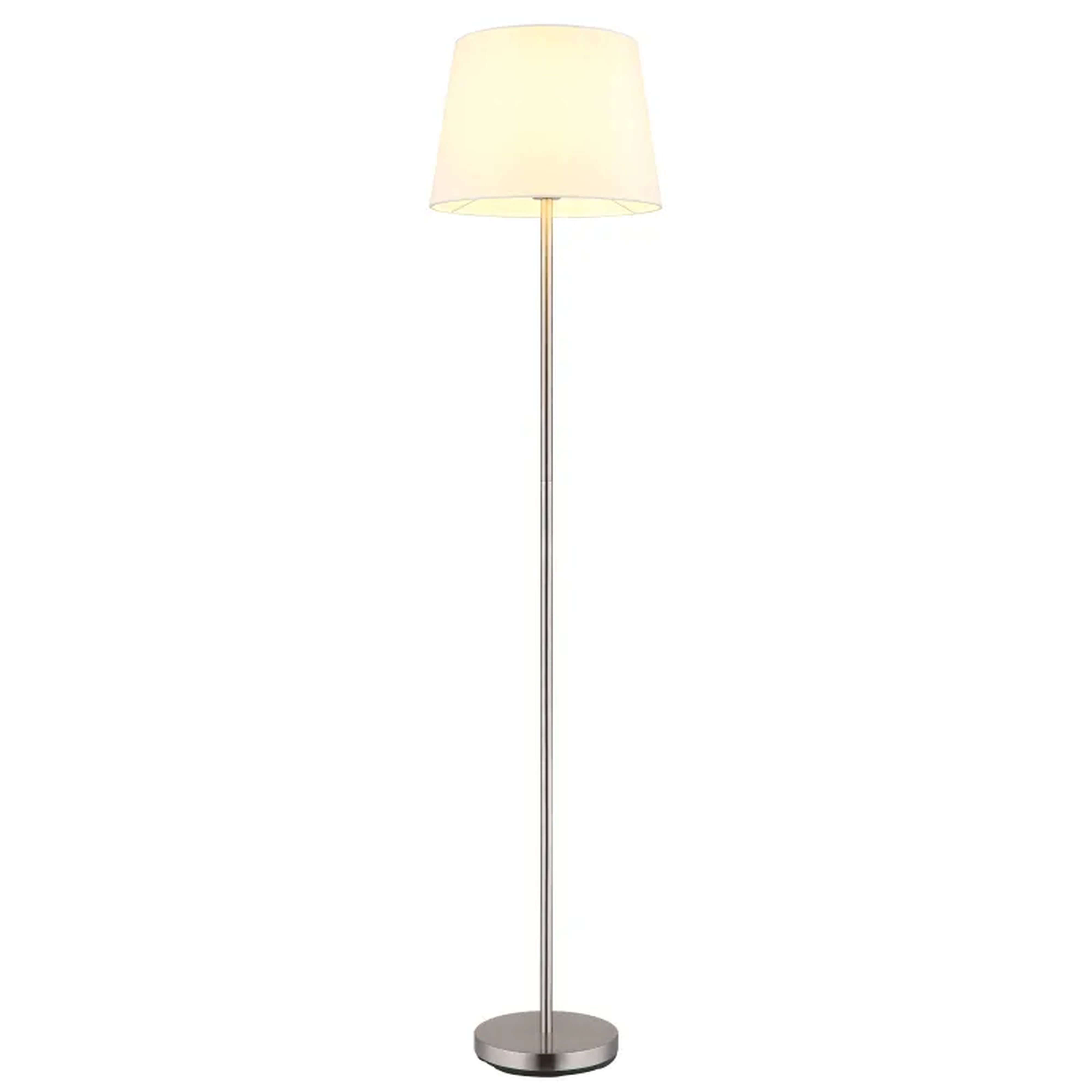 Globo Lighting Joris lampada da terra 1x40 W bianco-nichel 40100101