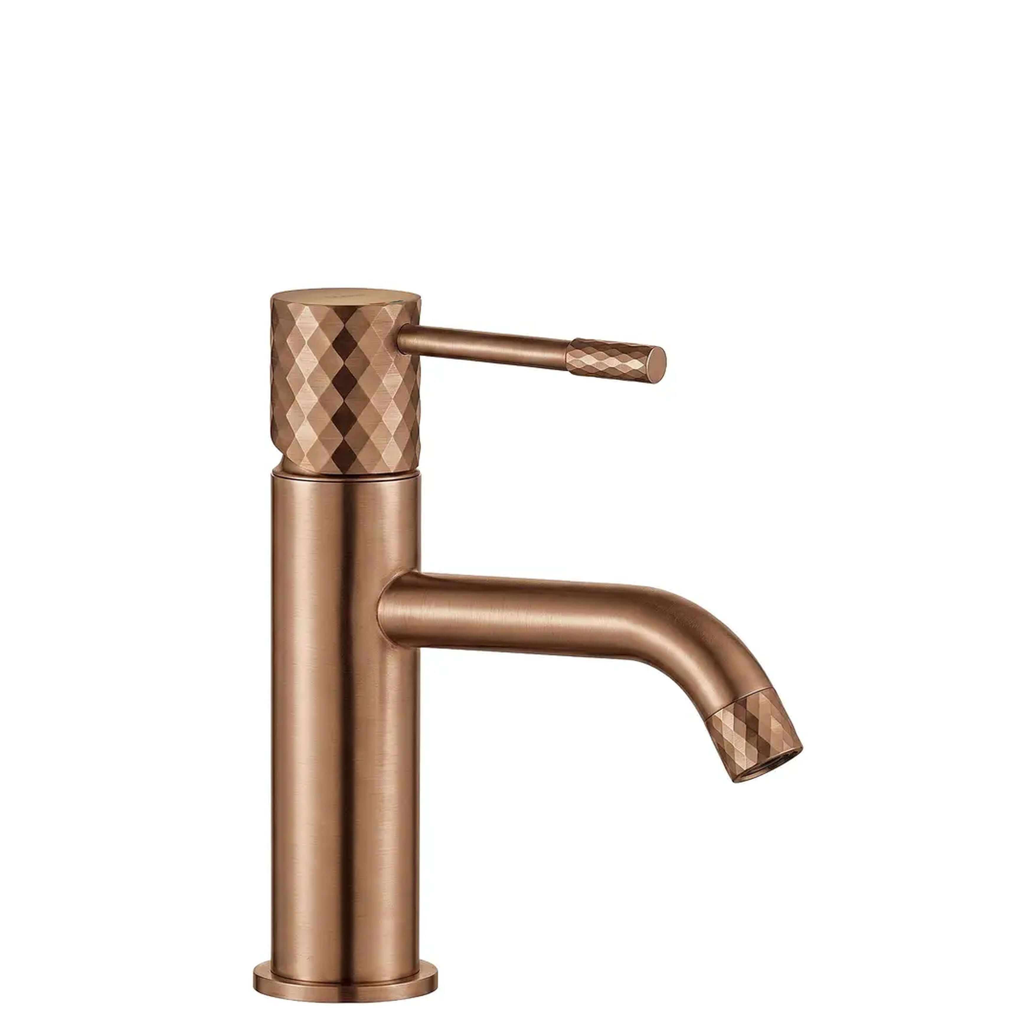 Rea Lungo rubinetto per lavabo verticale rame REA-B9844