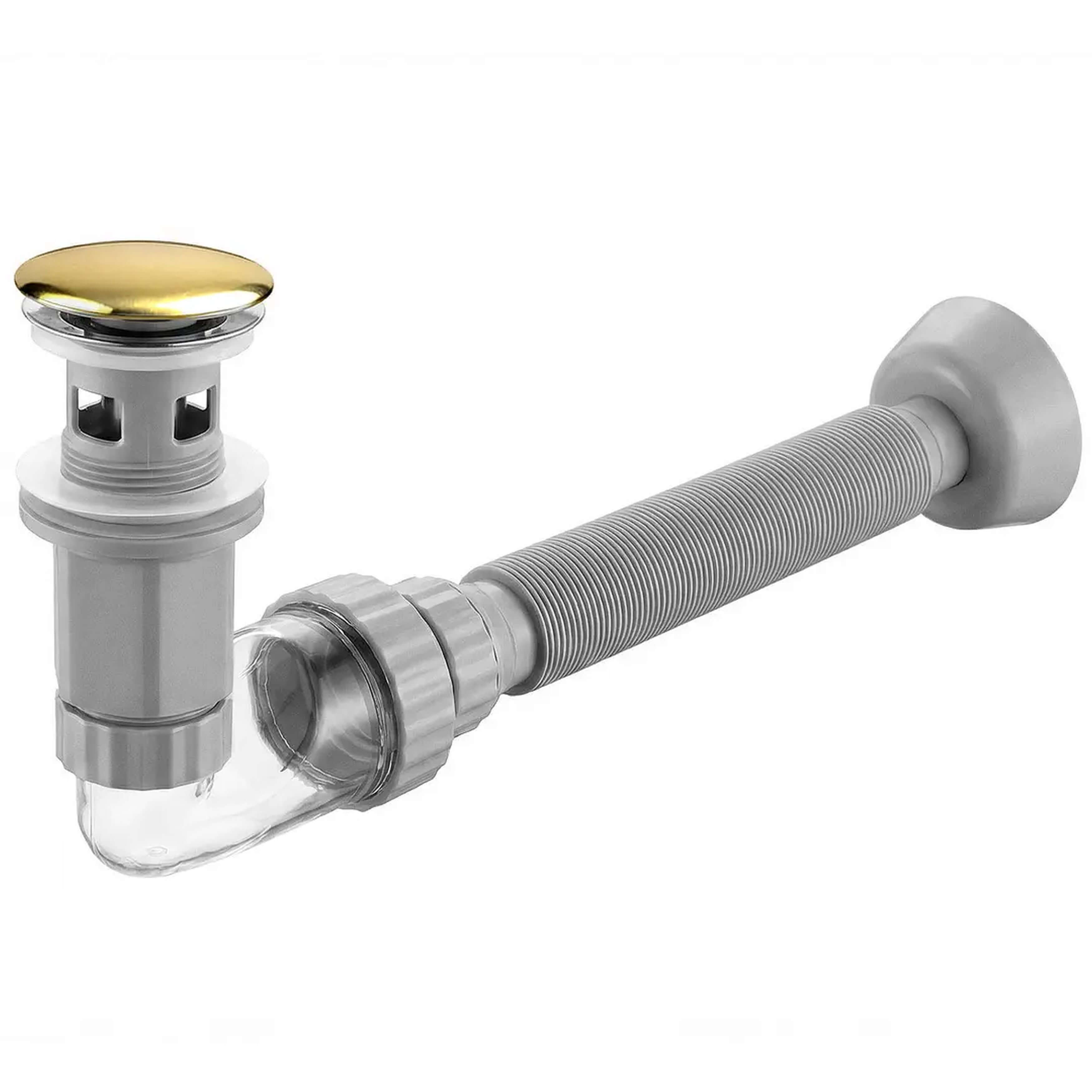 Rea Flow sifone per lavabo oro REA-A9491