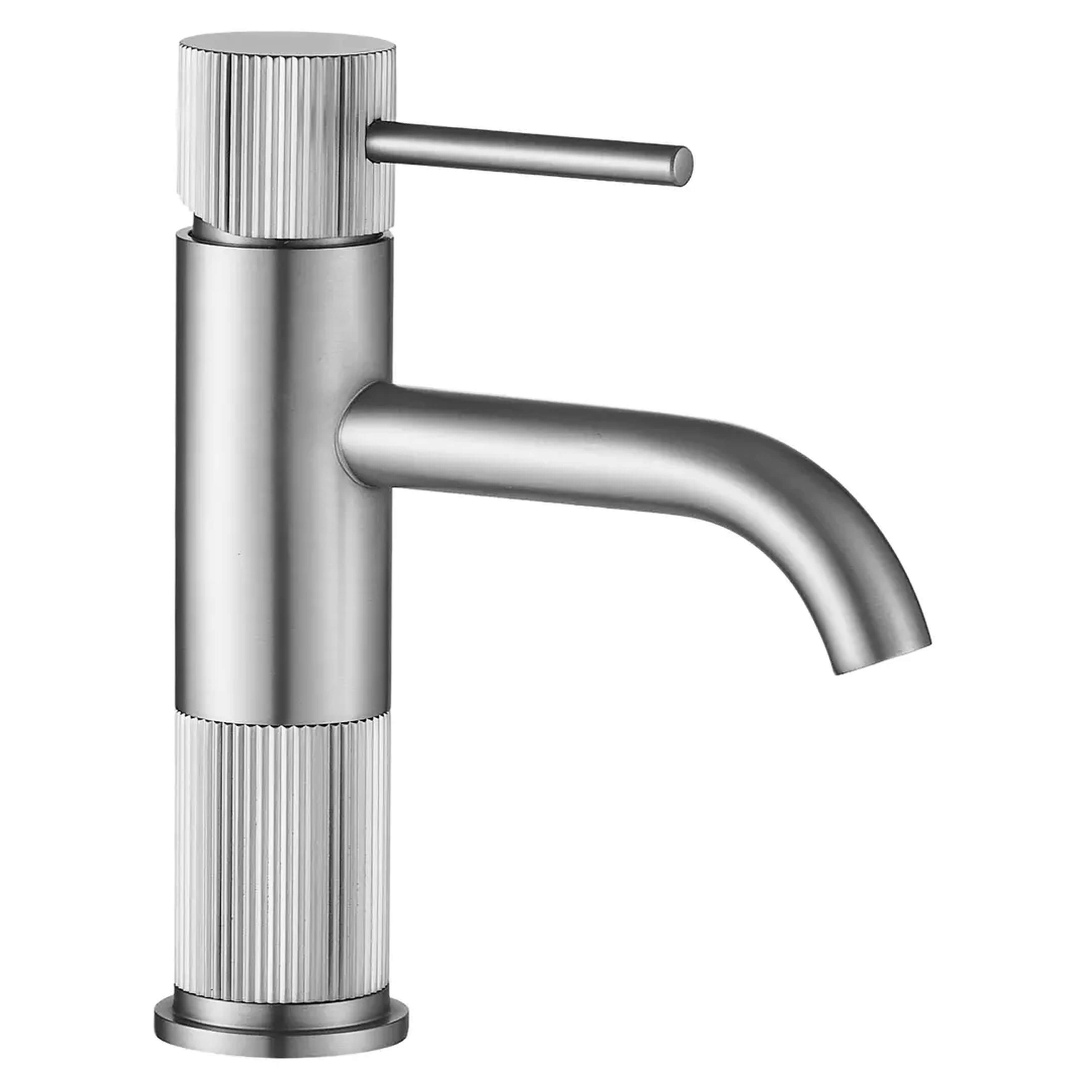 Rea Lungo rubinetto per lavabo verticale acciaio REA-B8052