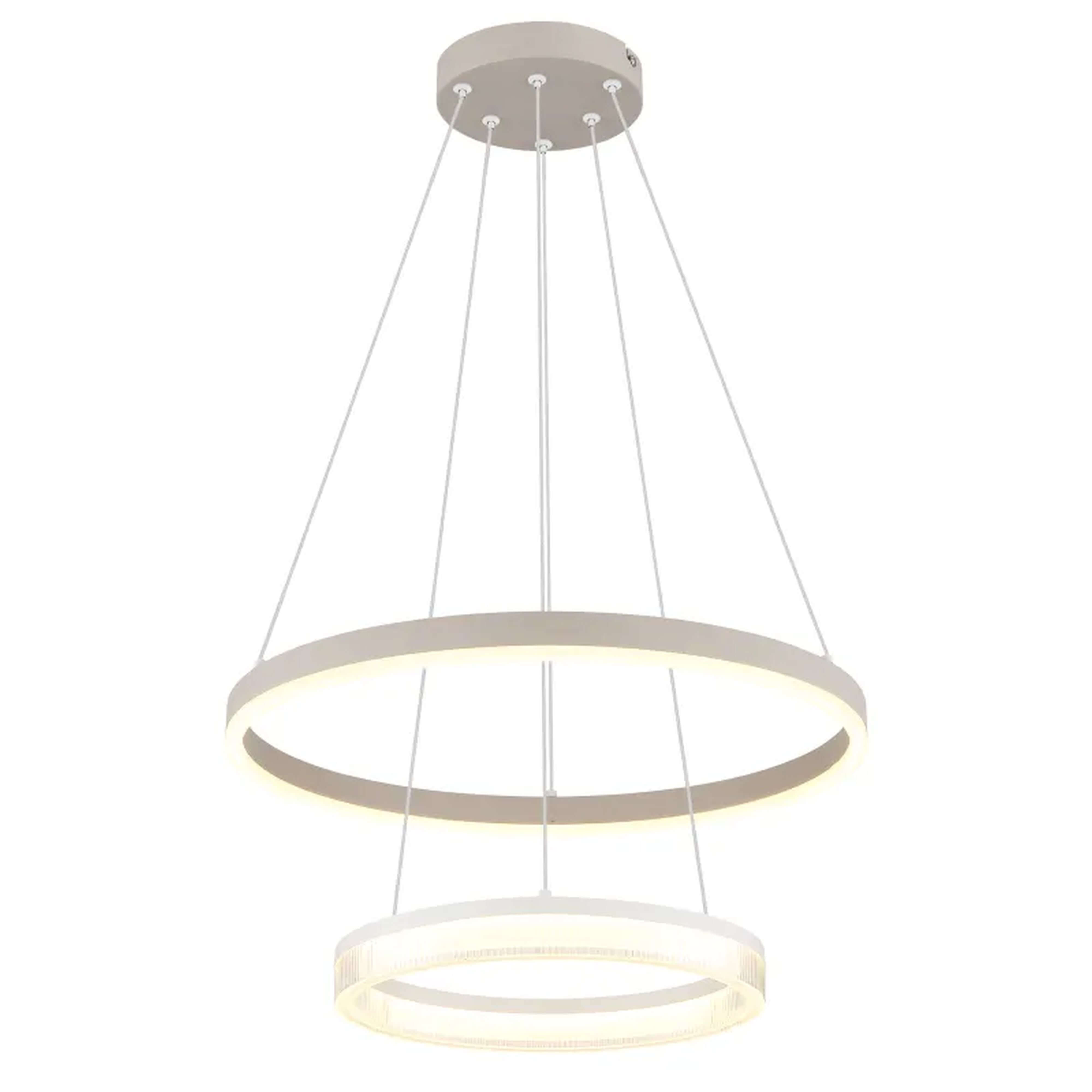 Globo Lighting Marlenne lampada sospesa 1x30 W bianco-sabbia 48046H1