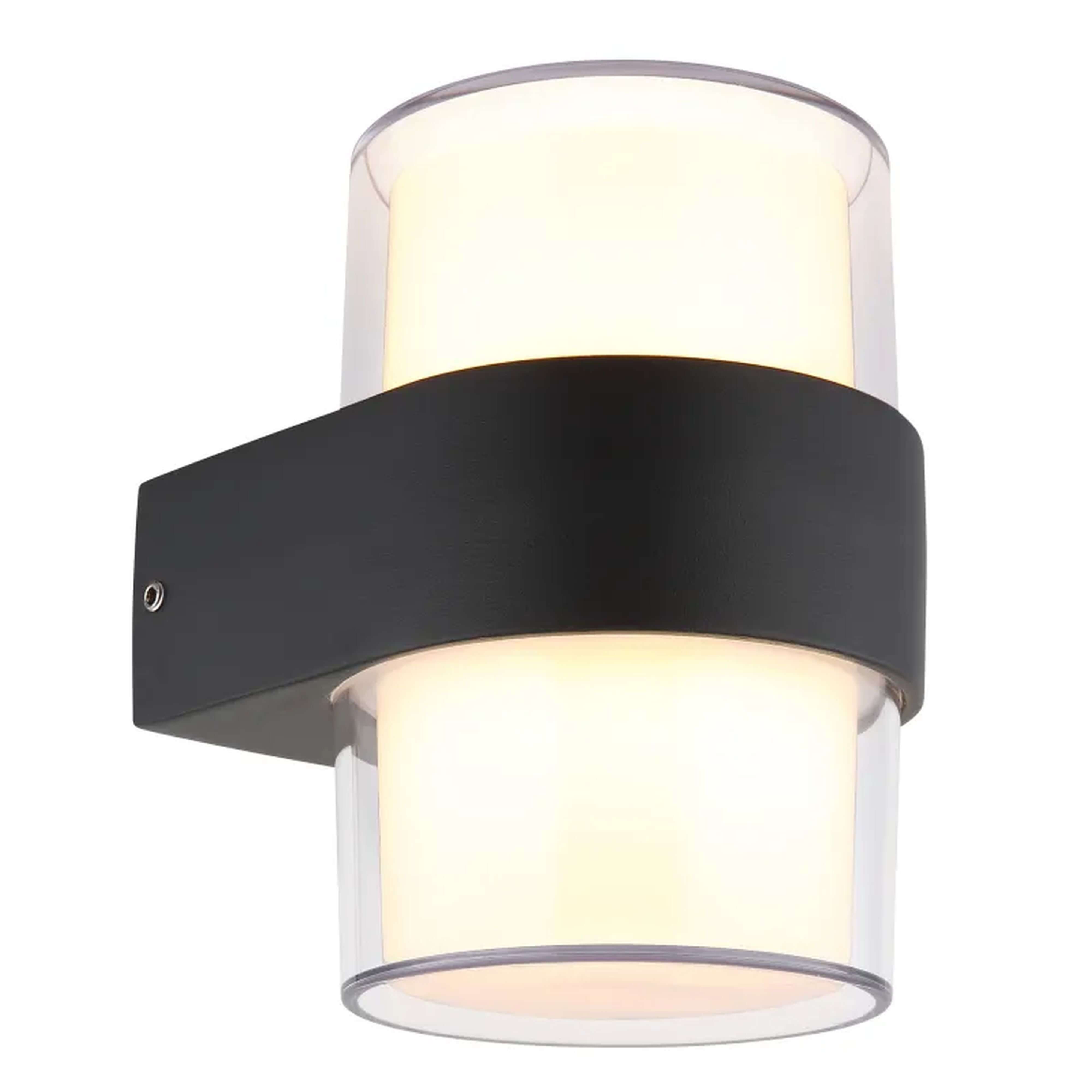 Globo Lighting Ignacio lampada da parete per esterni 1x10 W trasparente-antracite 34317