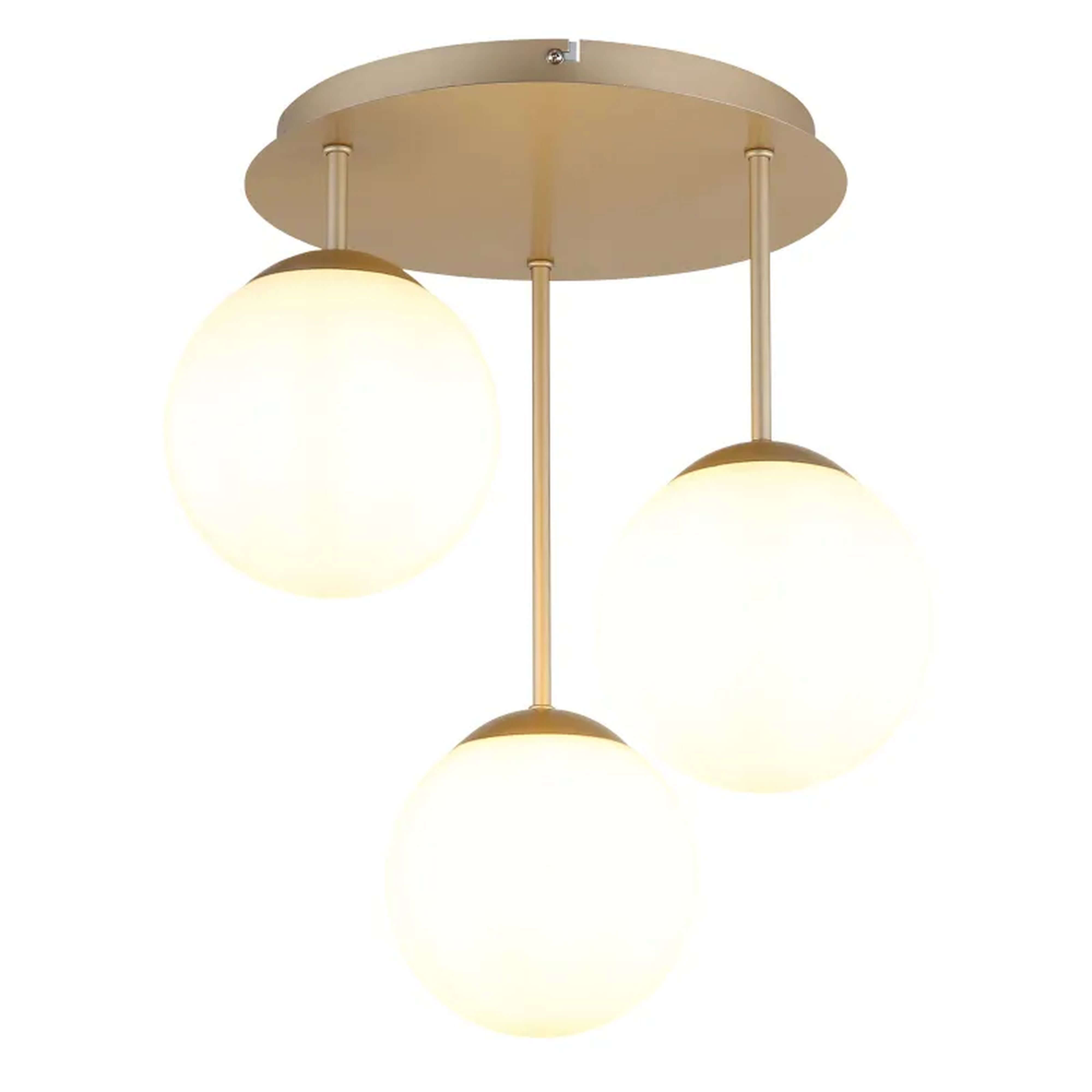 Globo Lighting Harmon lampada da soffitto 3x25 W bianco-marrone 47441-3CH