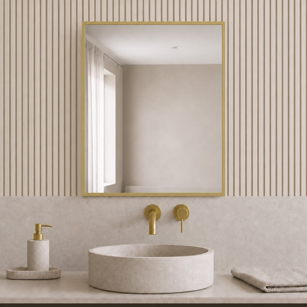Baltica Design Aluma specchio 40x60 cm rettangolare oro 5904107933443