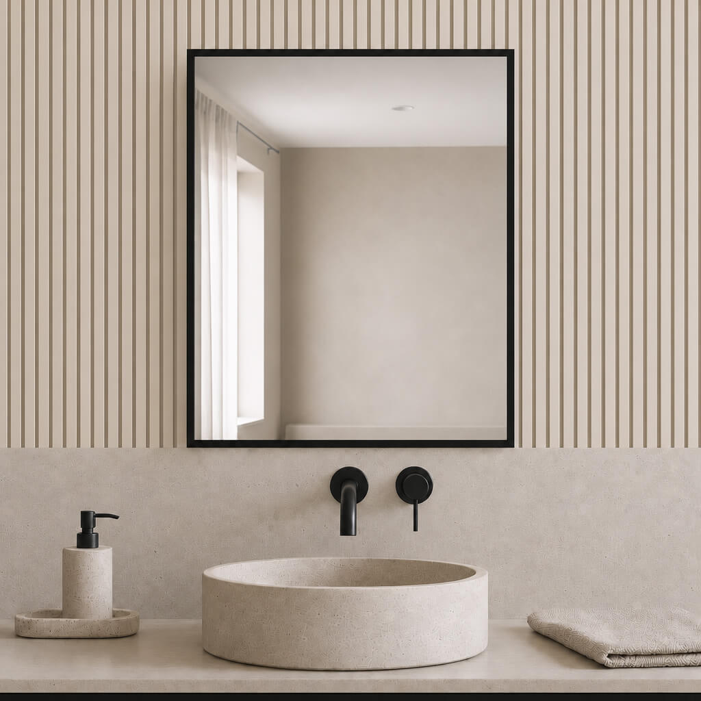 Baltica Design Aluma specchio 40x60 cm rettangolare nero 5904107933436