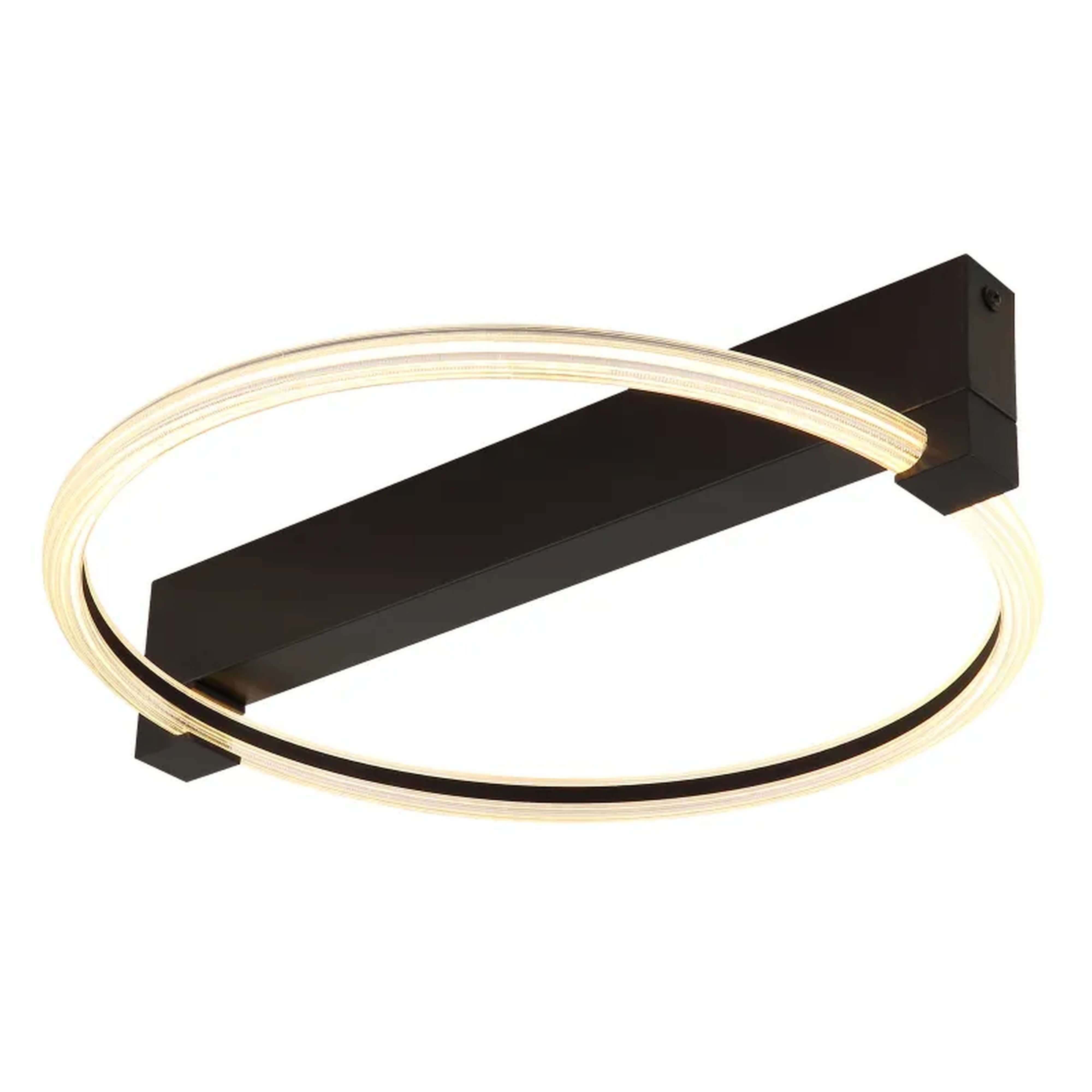 Globo Lighting Fletcher lampada da soffitto 1x15 W nero-trasparente 48050DS