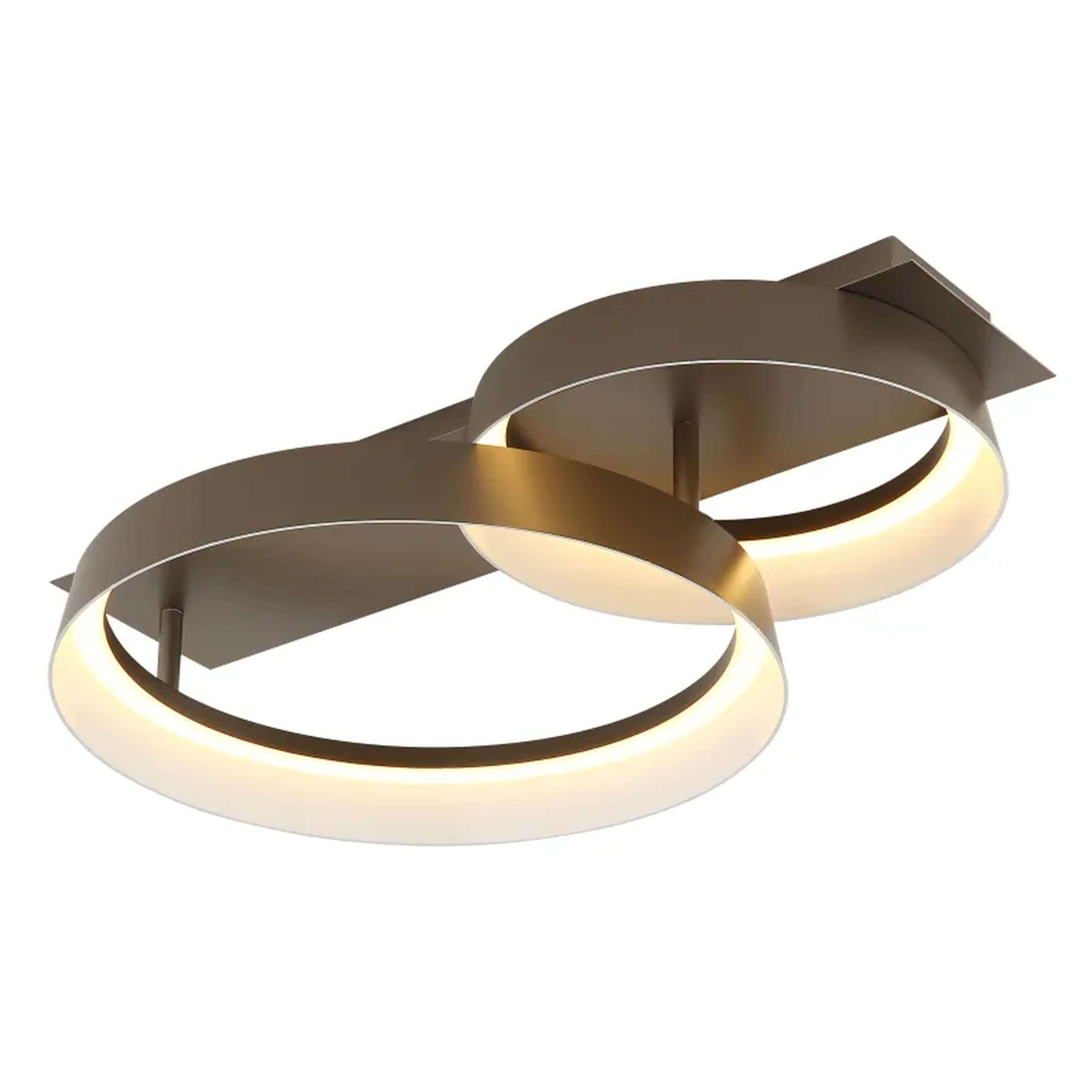 Globo Lighting Syrakus lampada da soffitto 2x24 W marrone 48048D1