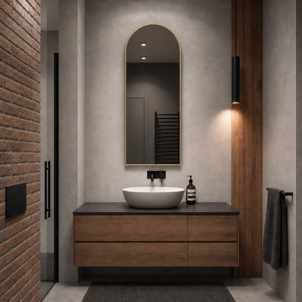 Baltica Design Aluma specchio 50x120 cm oro 5904107933689