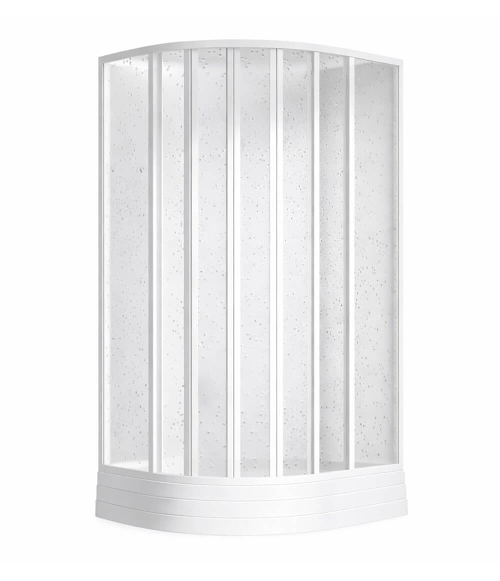 Ravak Supernova box doccia con piatto doccia 80x80 cm semicircolare bianco lucida/polistirene 8064411211