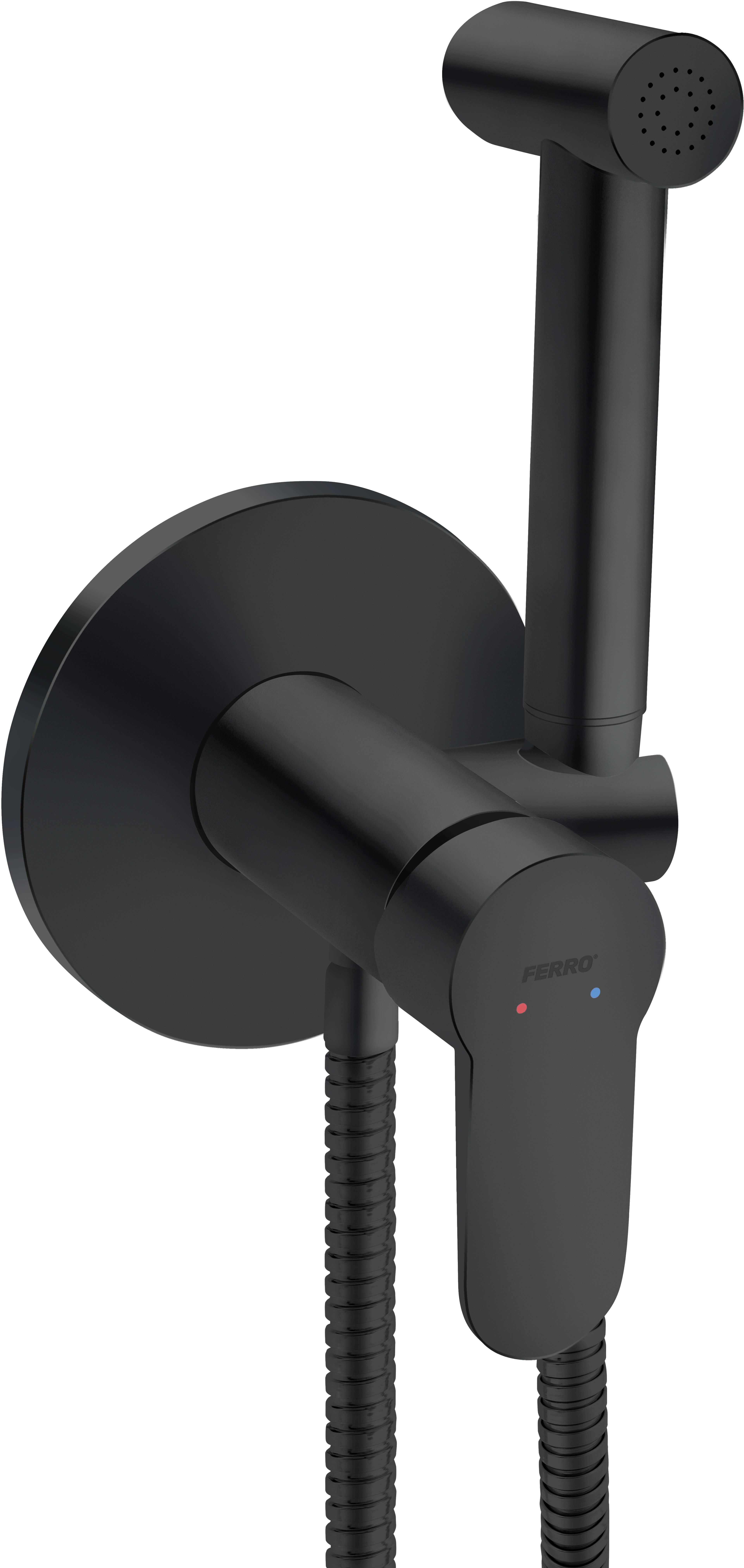 Ferro Nostris rubinetto per bidet da incasso nero BNS66PBL