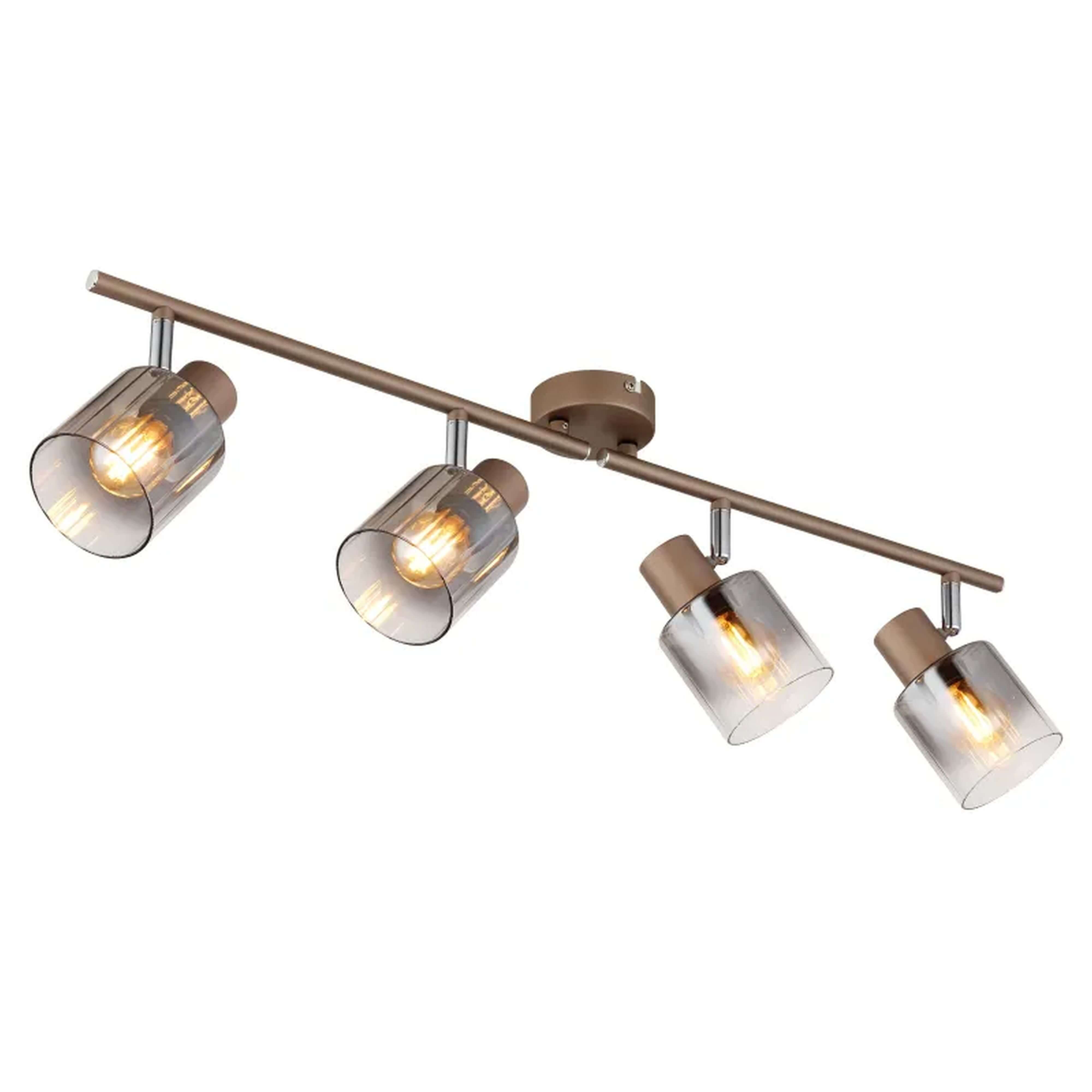 Globo Lighting Walton lampada da soffitto 4x40 W fumé 54318-4