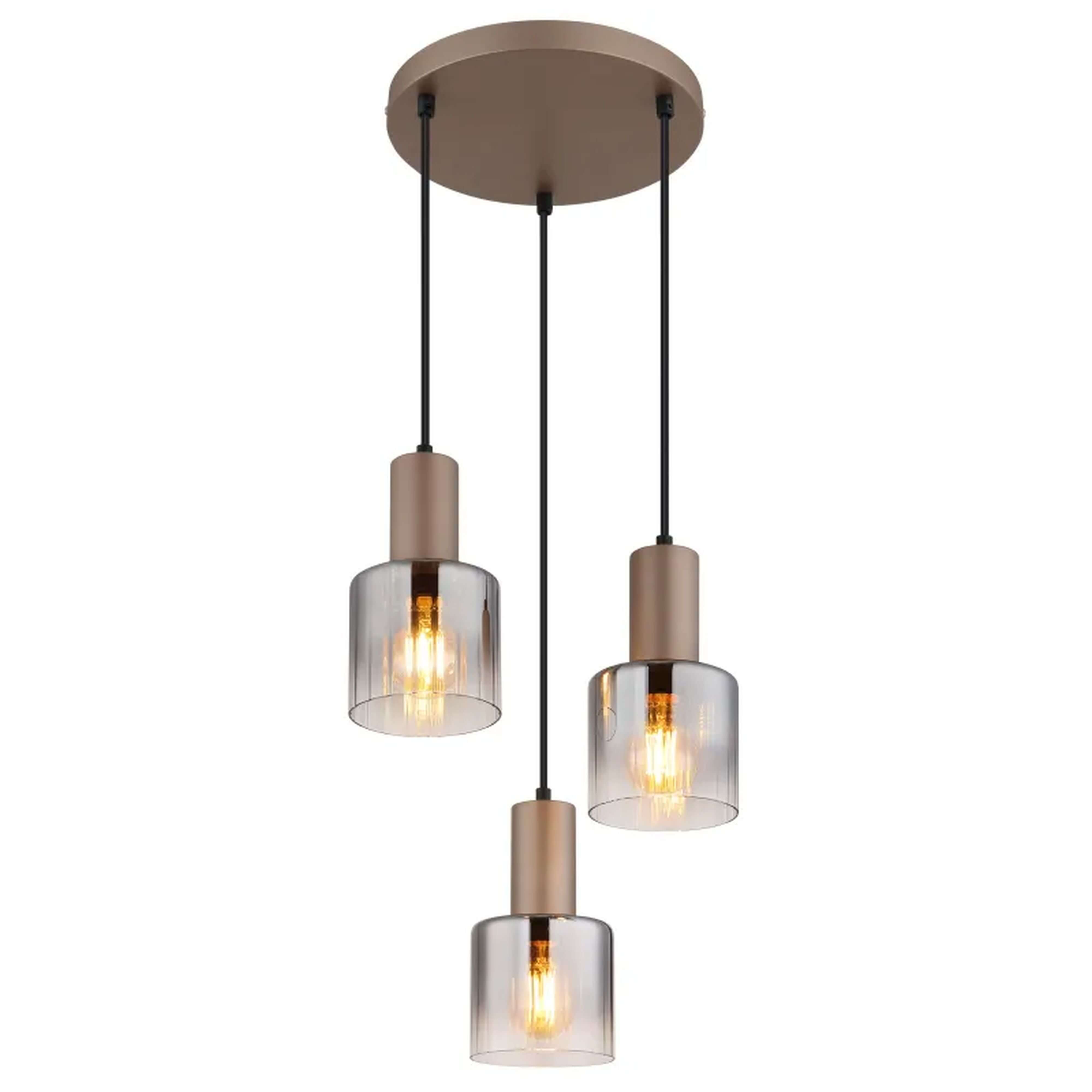 Globo Lighting Walton lampada sospesa 3x40 W fumé 54318-3HR