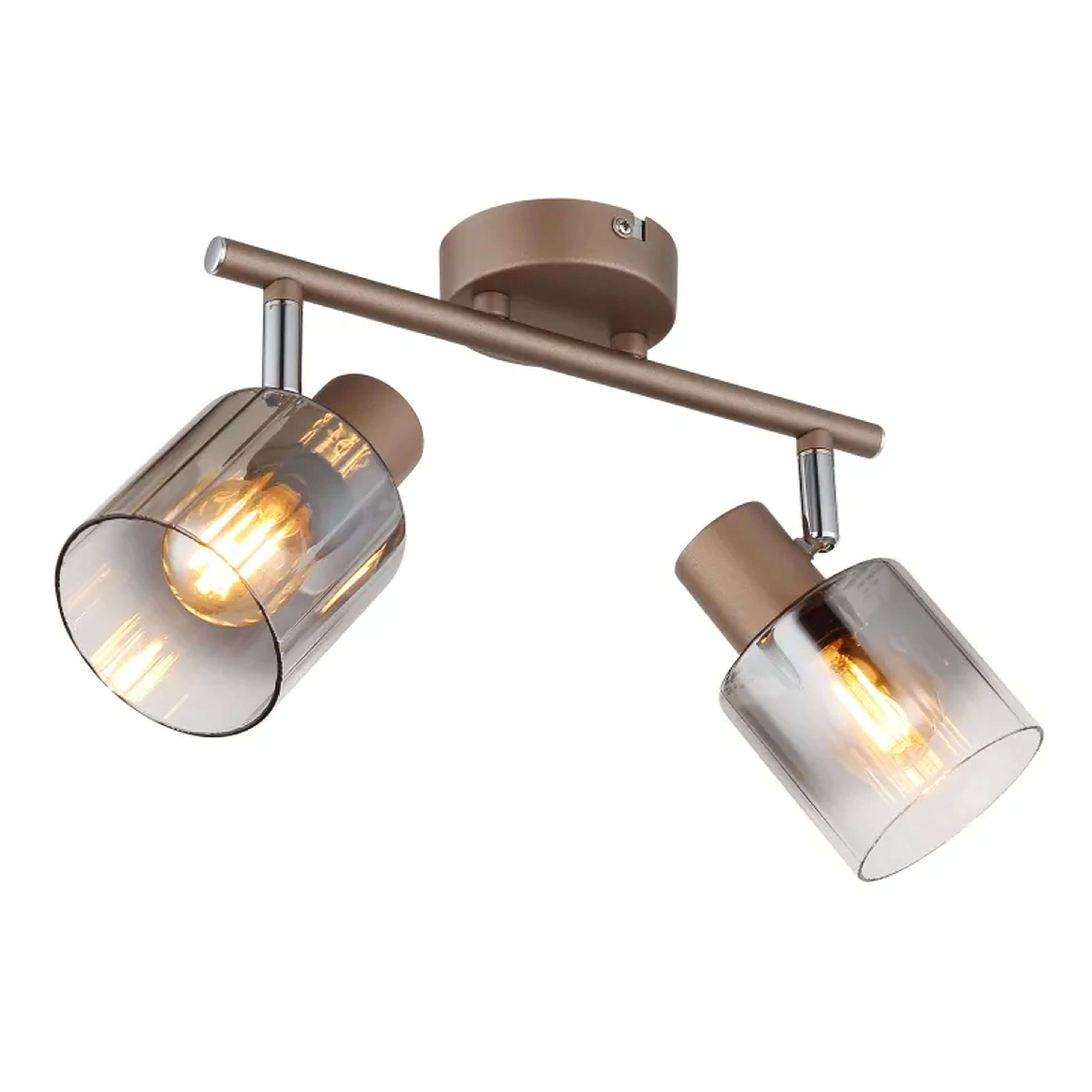Globo Lighting Walton lampada da soffitto 2x40 W fumé 54318-2