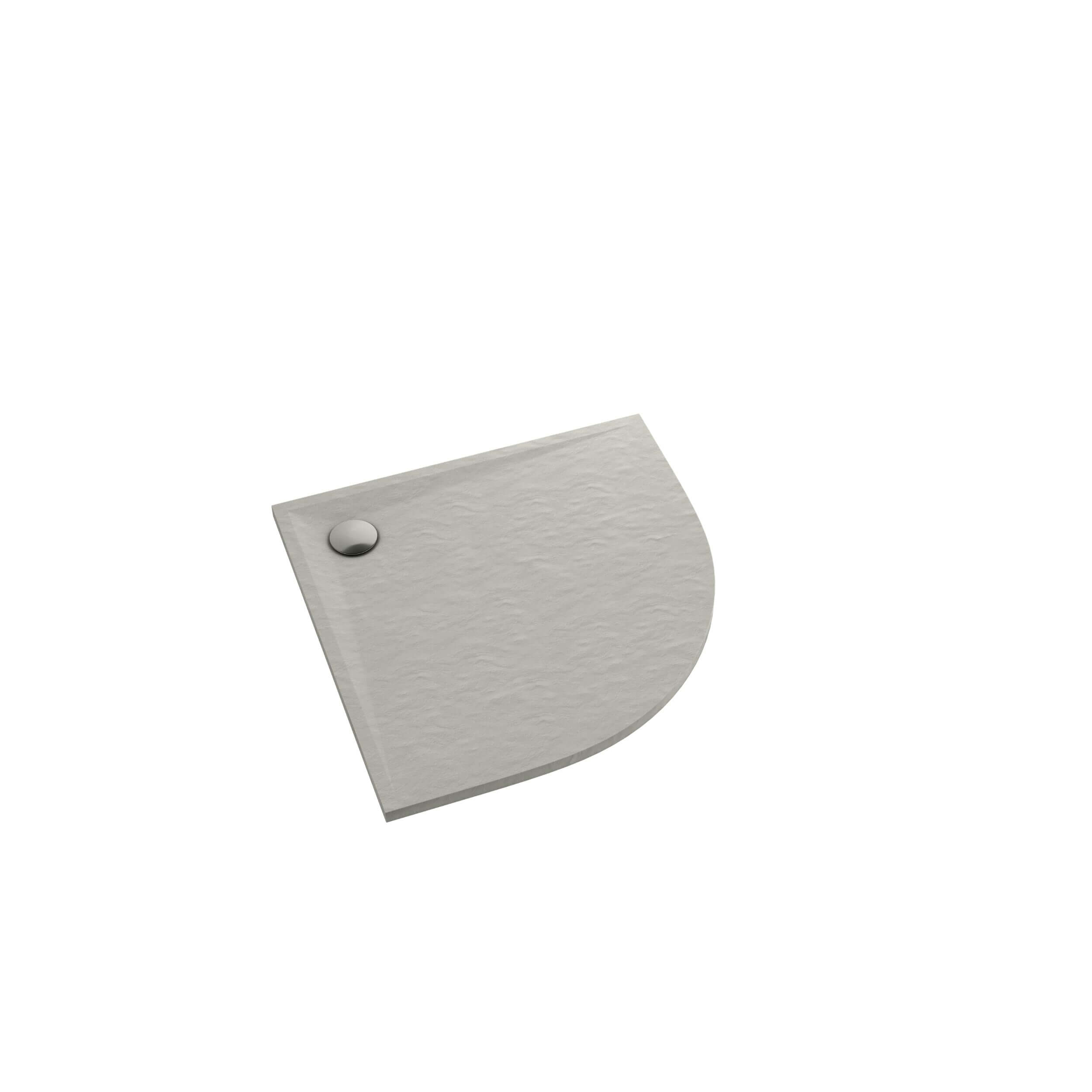 Schedpol Etrusco Cement Stone piatto doccia semicircolare 90x90 cm cemento 3.464/CT/ST