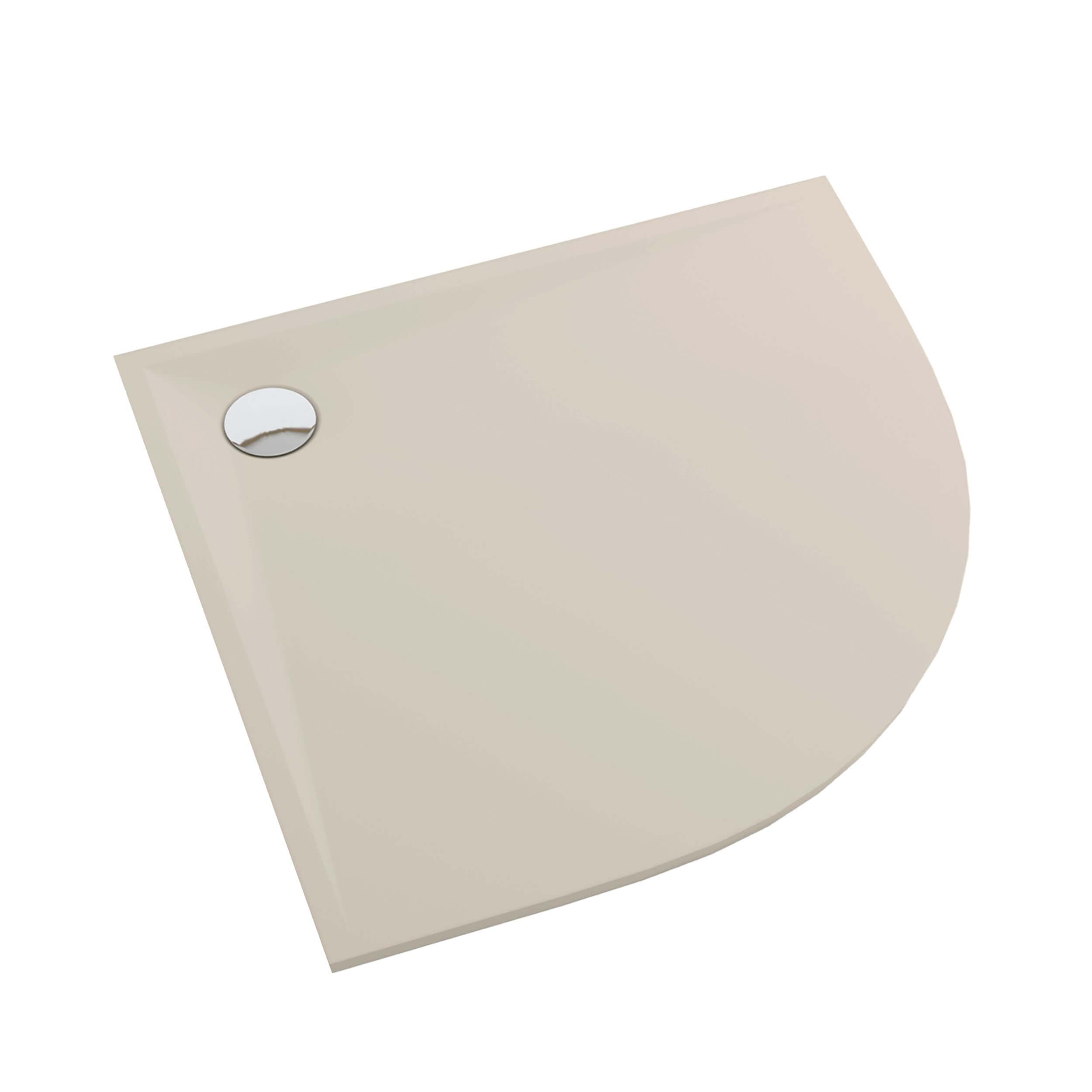 Schedpol Etrusco Cashmere Mat piatto doccia semicircolare 80x80 cm beige 3.463/PK/MG
