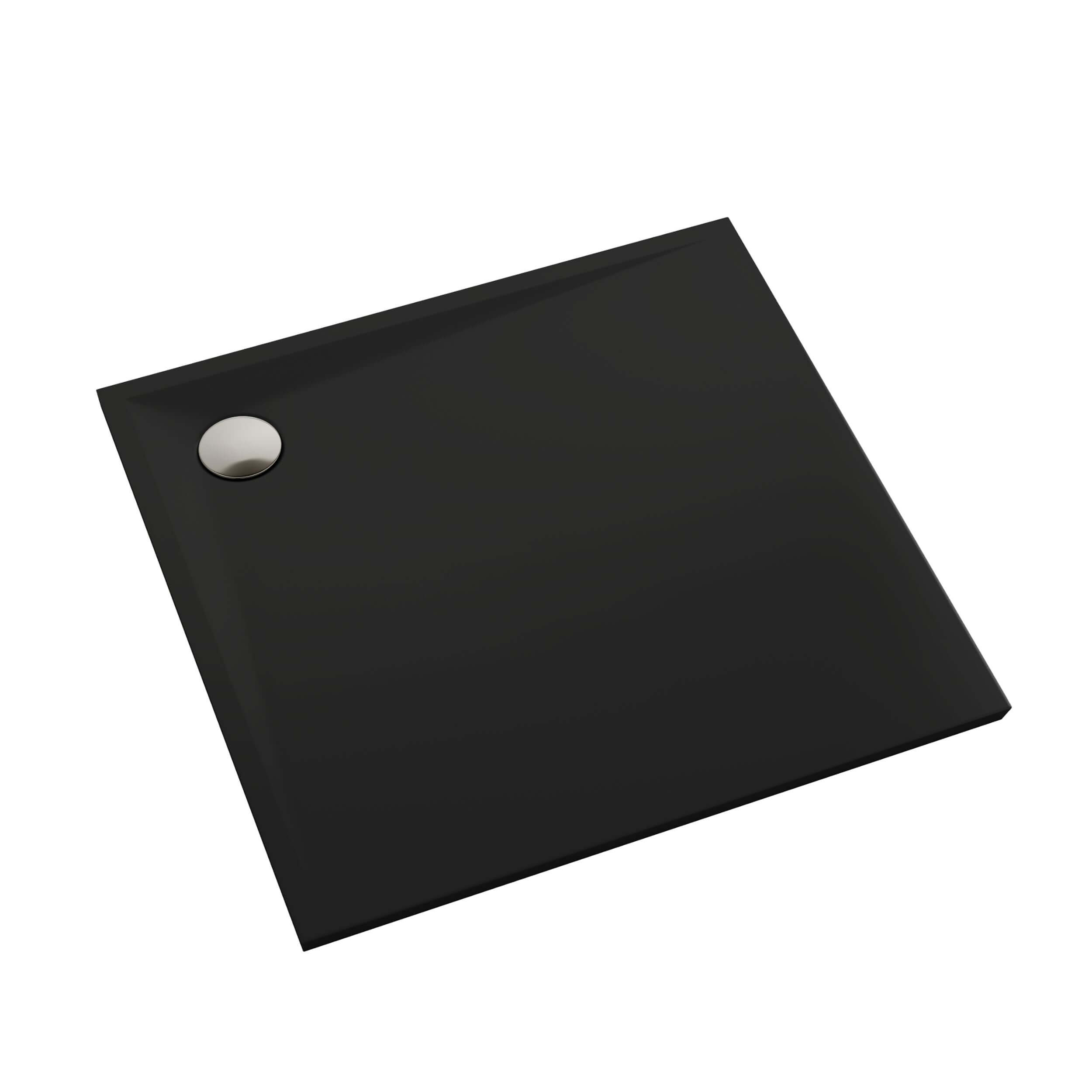 Schedpol Etrusco Black Mat piatto doccia quadrato 80x80 cm nero 3.460/C/MG
