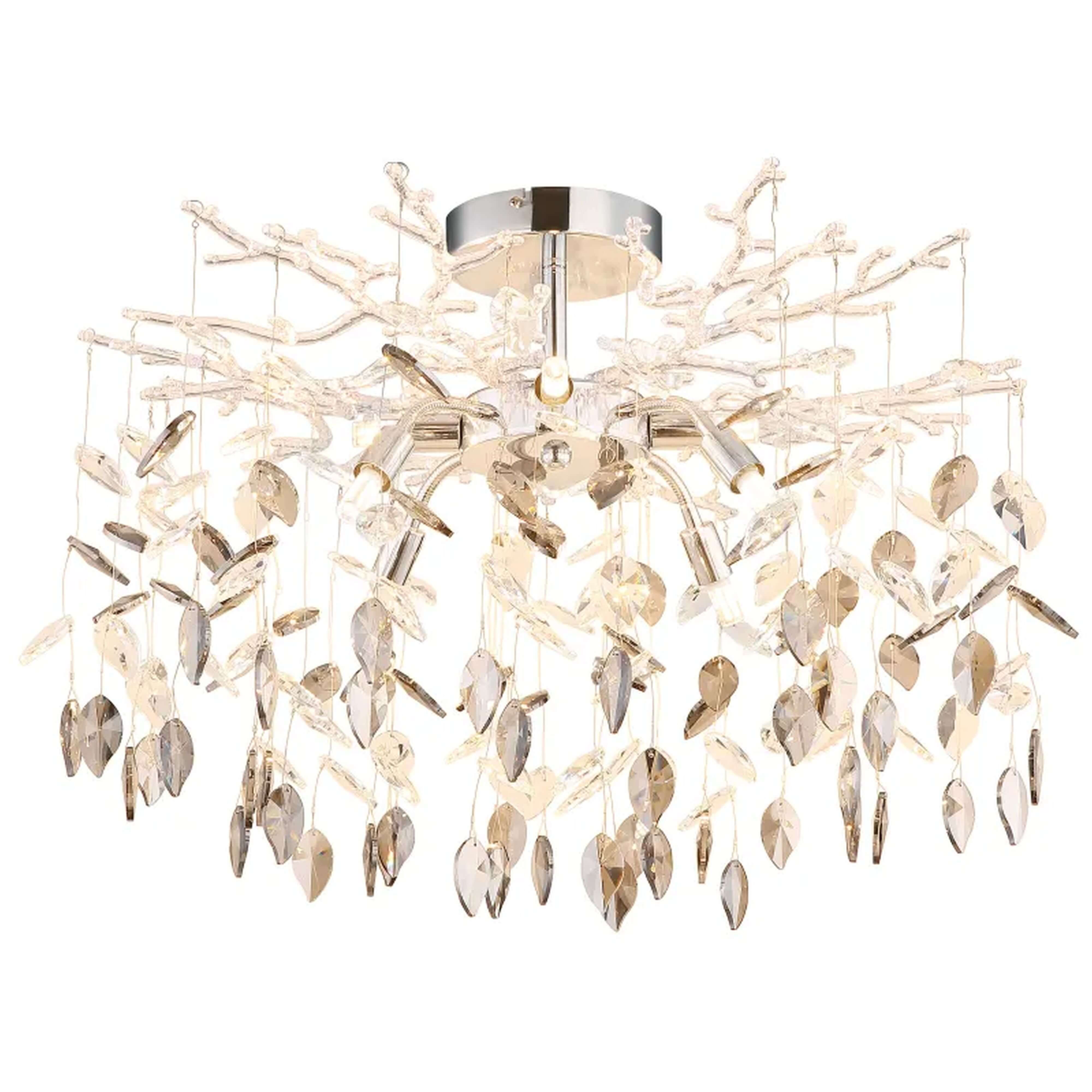 Globo Lighting Danna lampada da soffitto x8 W cromo-fumé 64133-8D