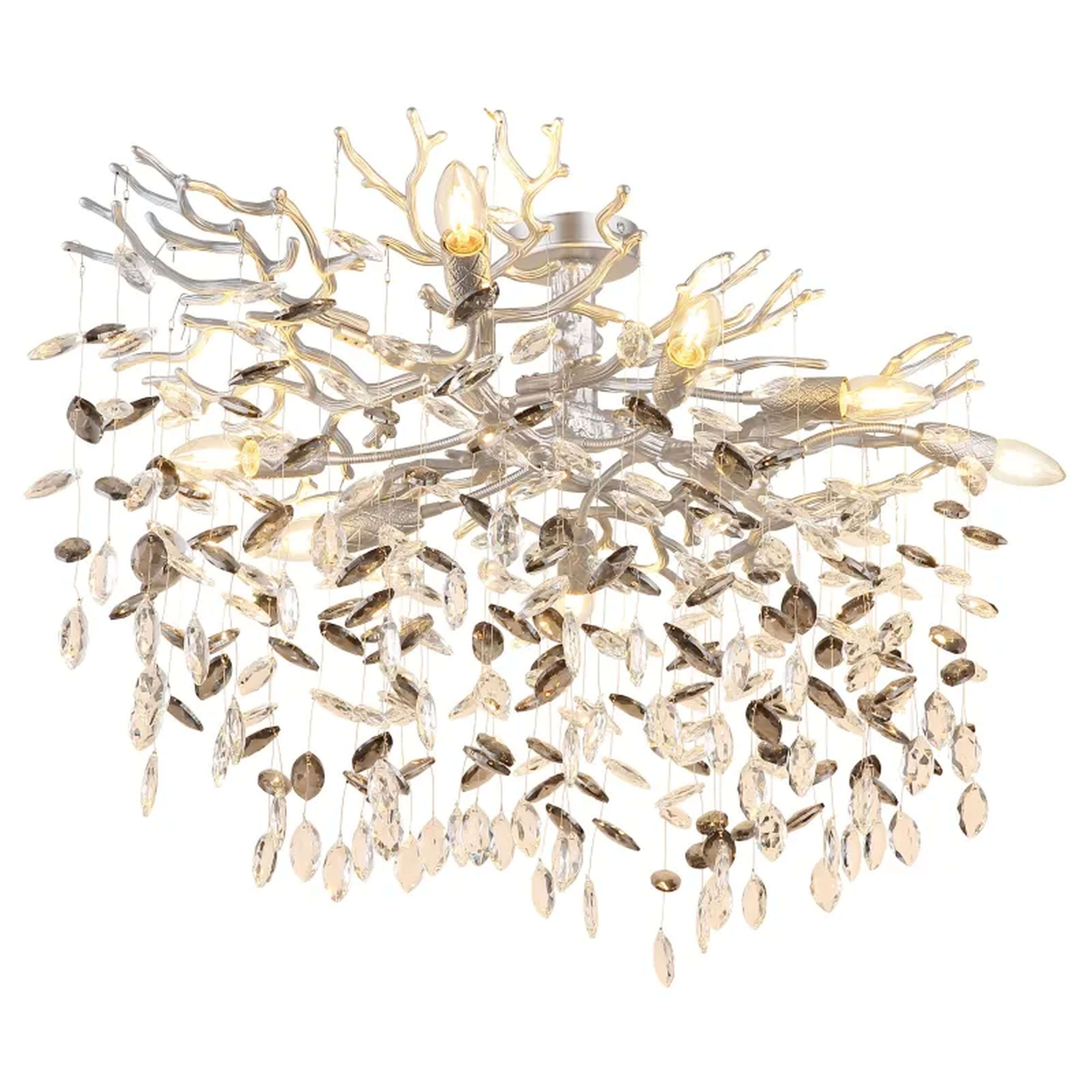 Globo Lighting Queena lampada da soffitto x40 W fumé-argento 64138D1S