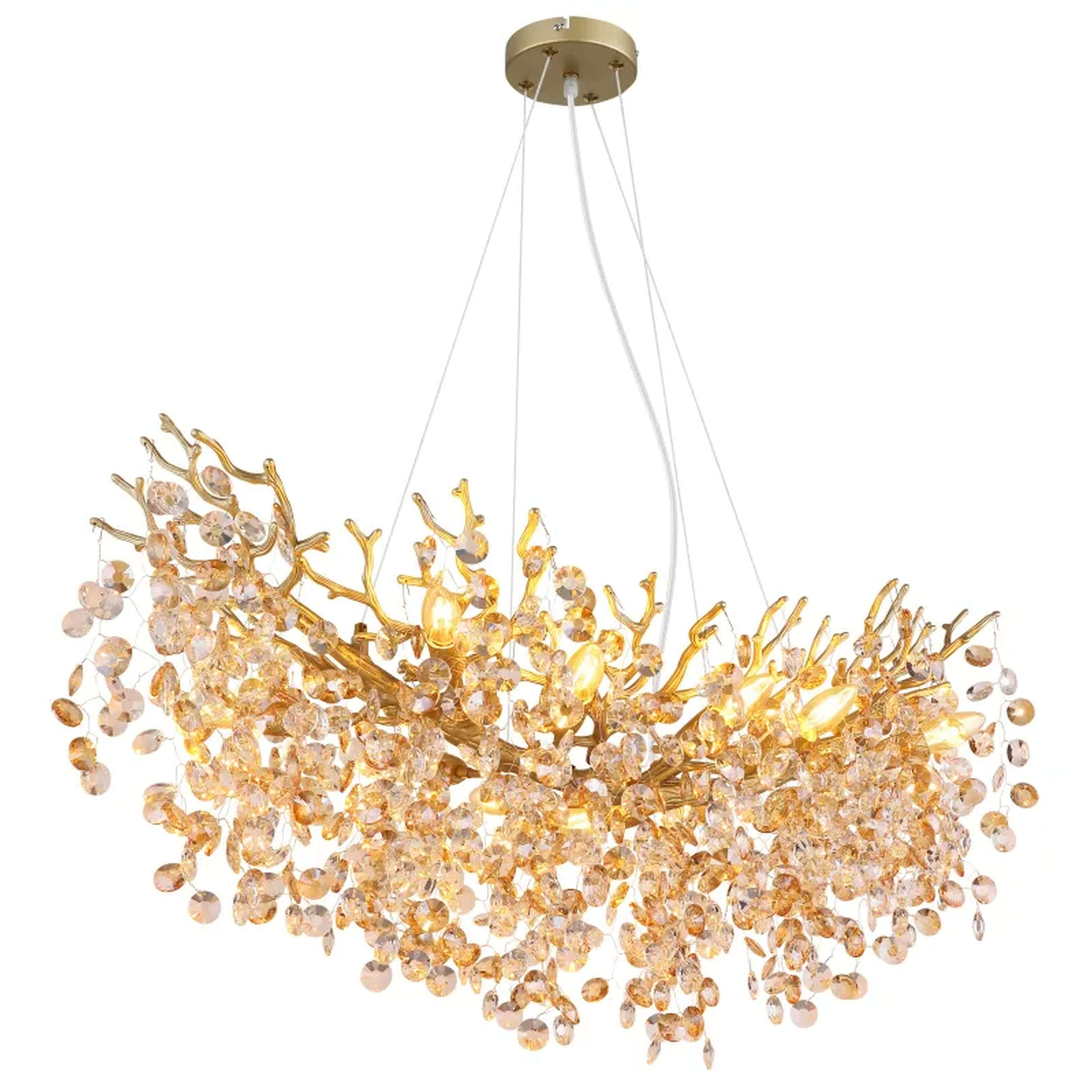 Globo Lighting Queena lampada sospesa x40 W oro-ambra 64138H3G