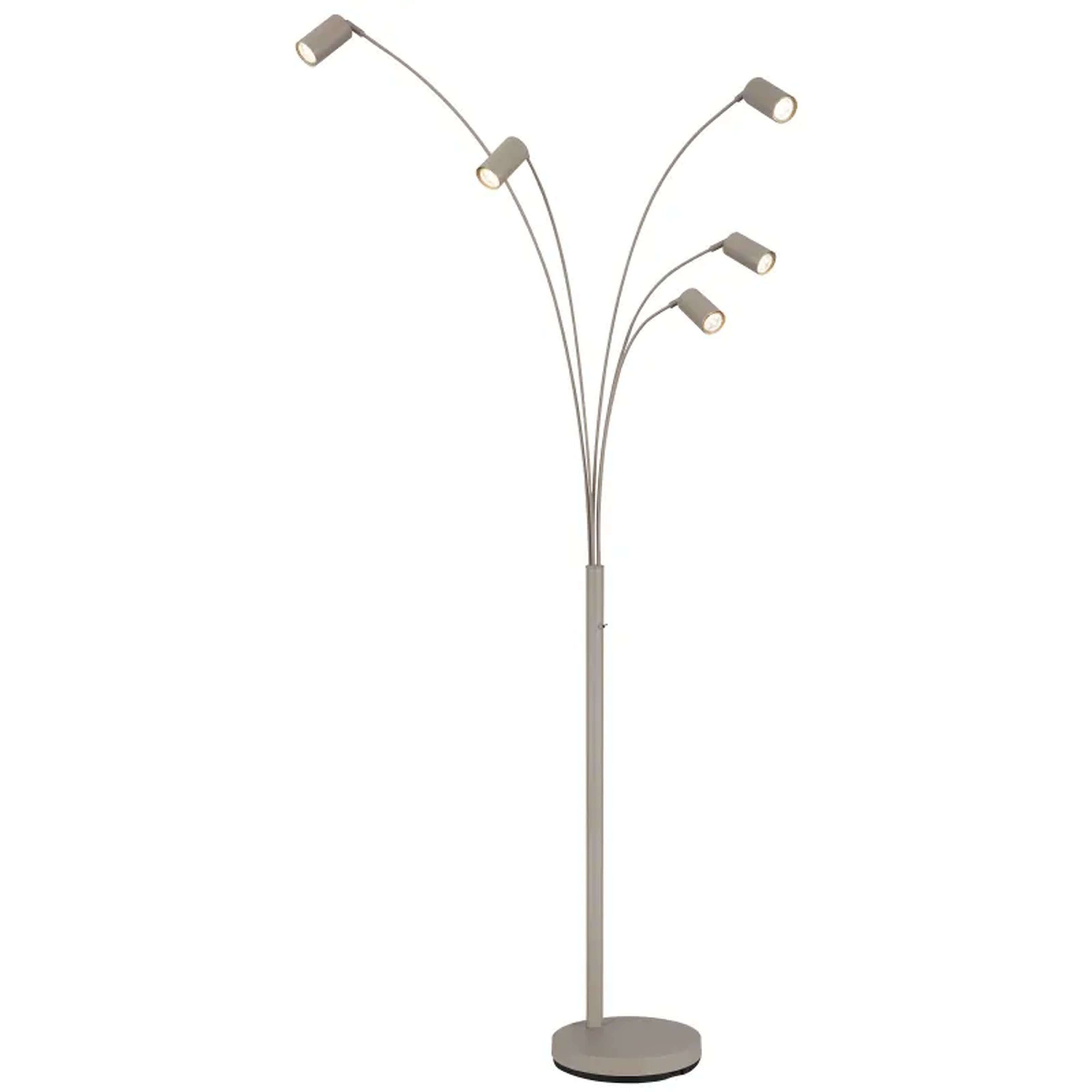 Globo Lighting Robby lampada da terra 5x7 W sabbia 57910-5SSA