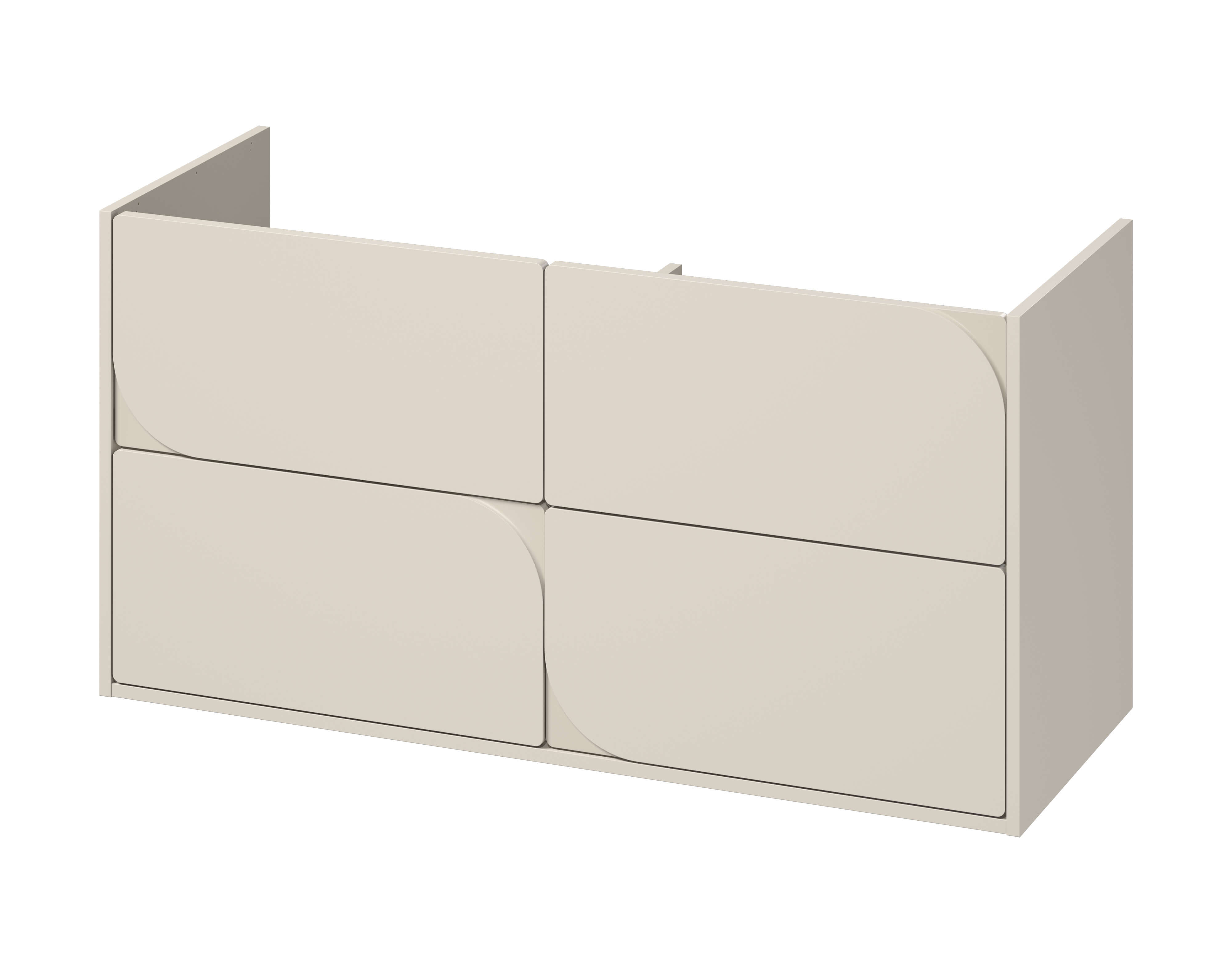 Cersanit Crea II armadietto 119.4x44.7x62.1 cm sottolavabo sospeso beige S1058–028