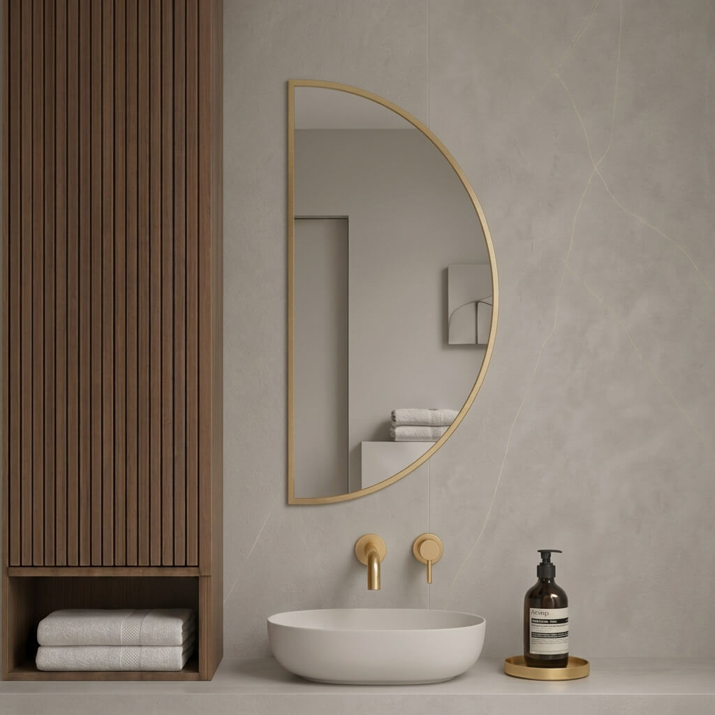 Baltica Design Aluma specchio 50x100 cm oro 5904107933726