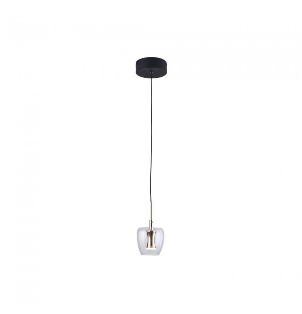 Zuma Line Nelson lampada sospesa 1x3 W nero-oro MD2291-1A-3BGN