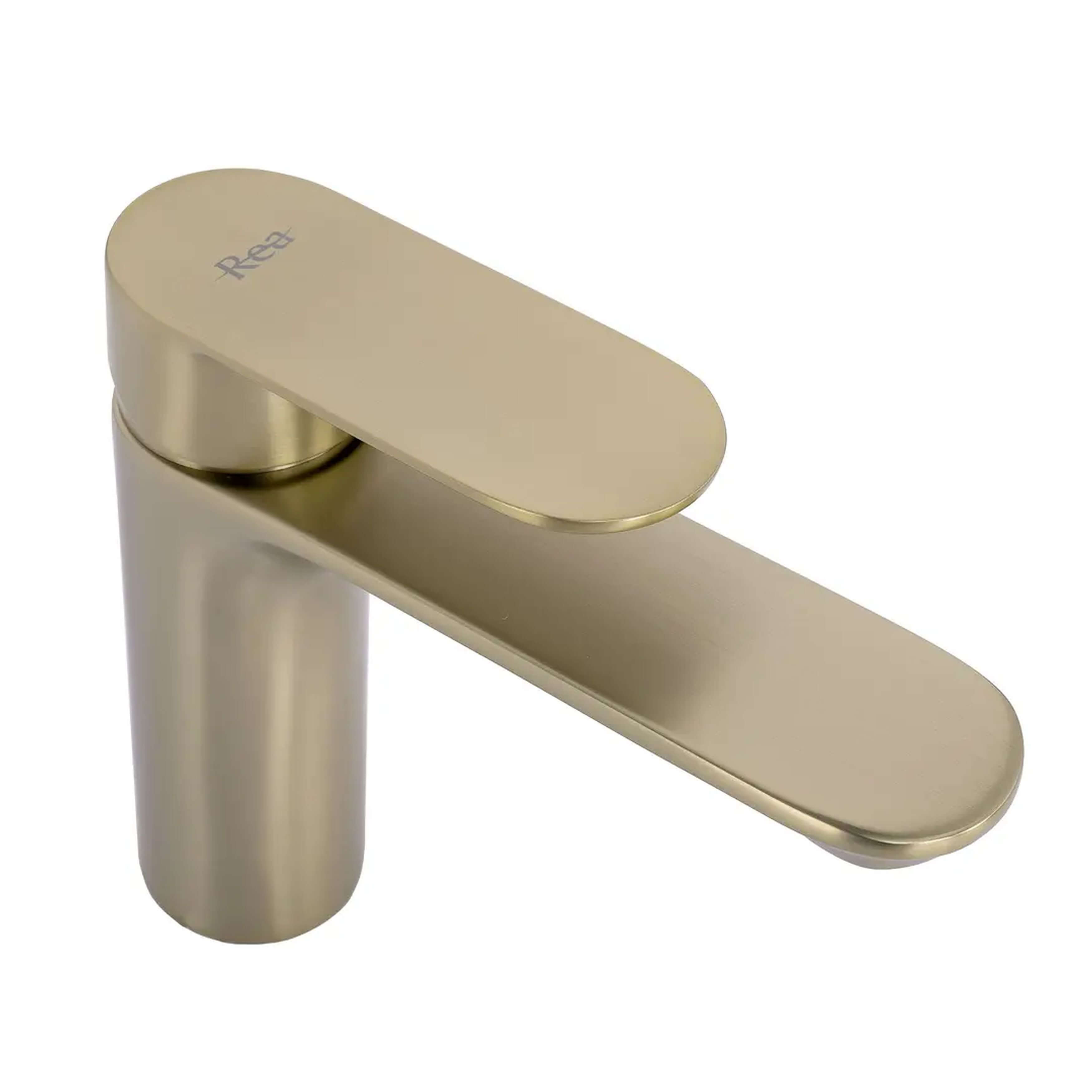 Rea Drop rubinetto per lavabo verticale oro REA-B8975