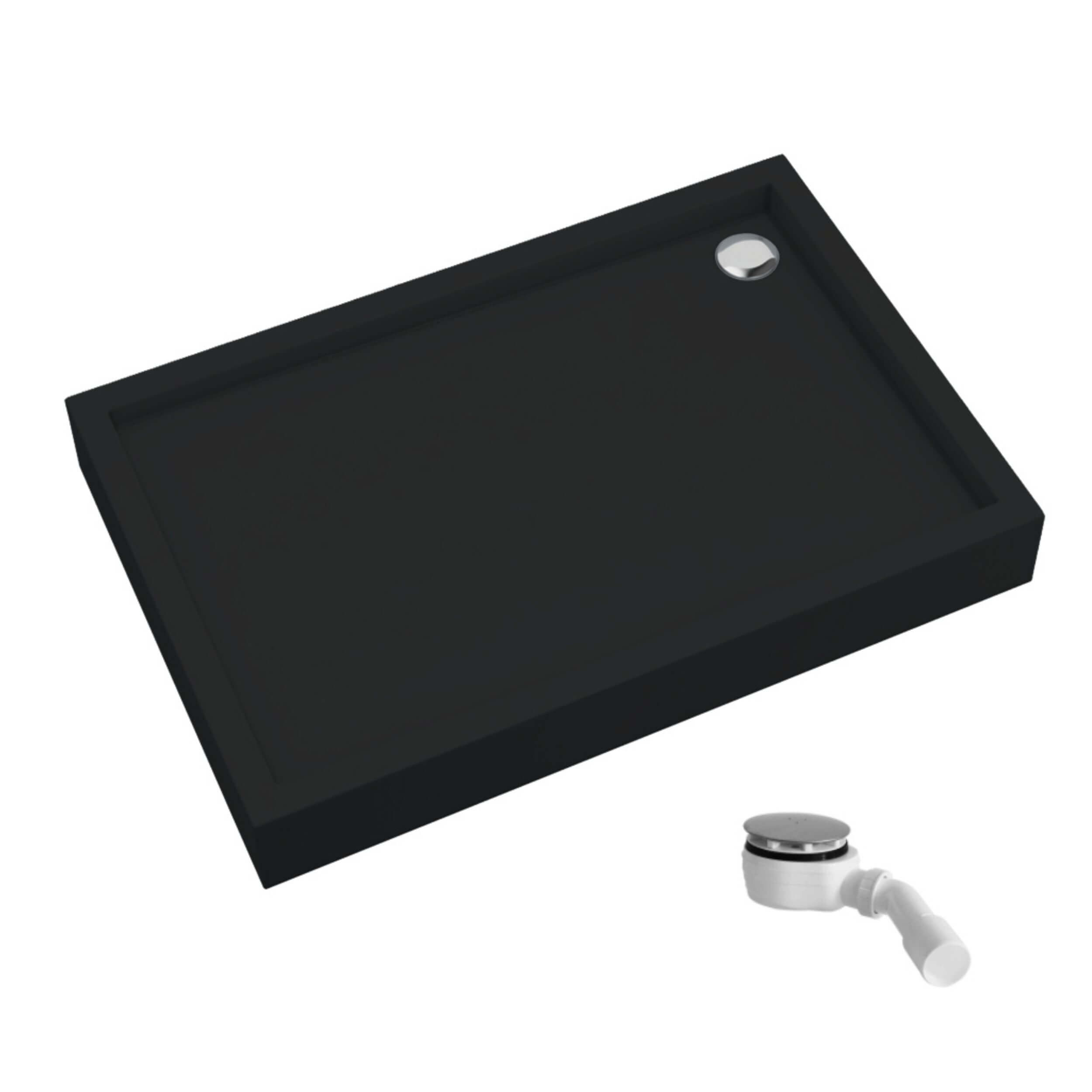Schedpol Competia New Black Mat piatto doccia rettangolare 100x90 cm nero 3.4645/C/MG