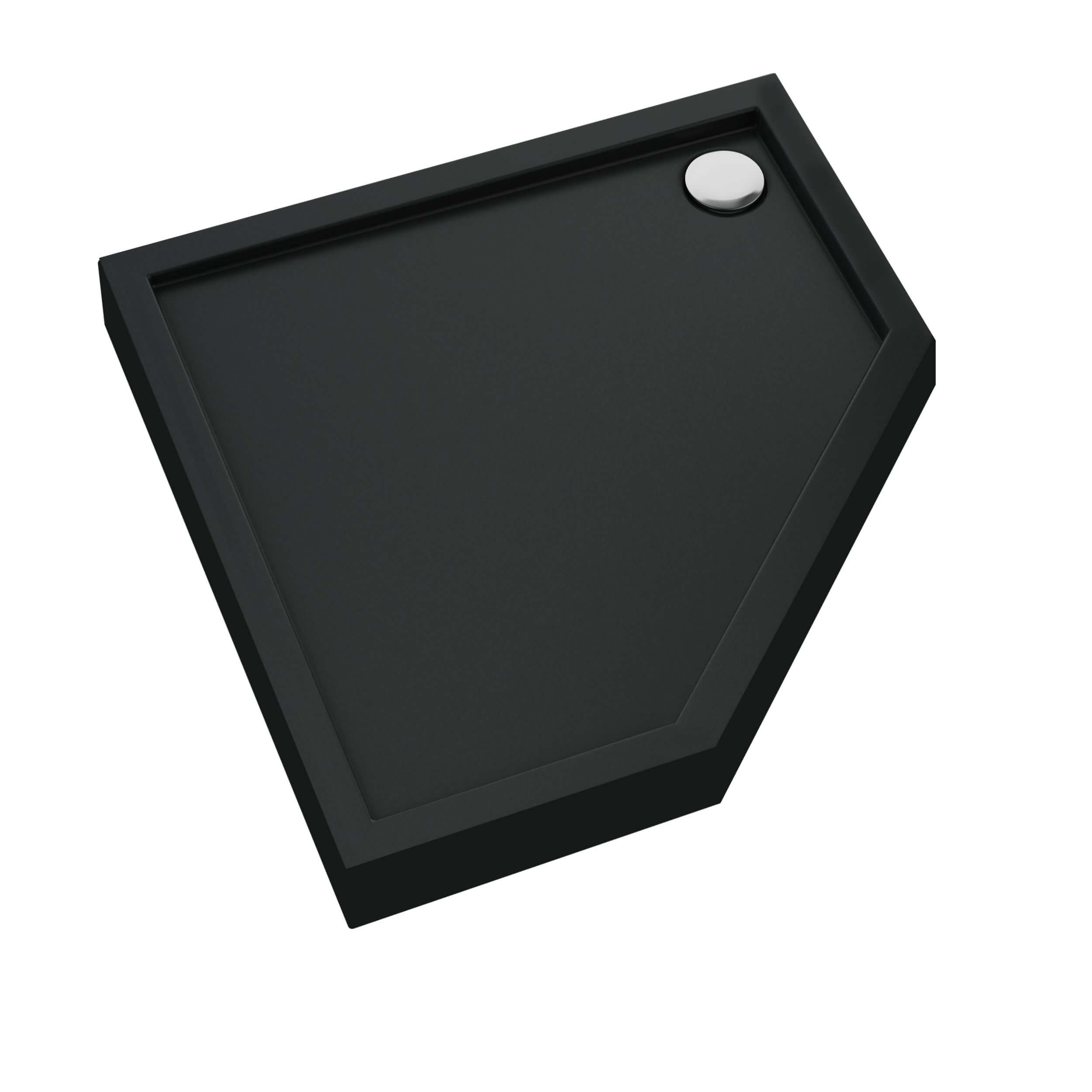Schedpol Competia New Black Mat piatto doccia pentagonale 80x80 cm nero 3.4697/C/MG