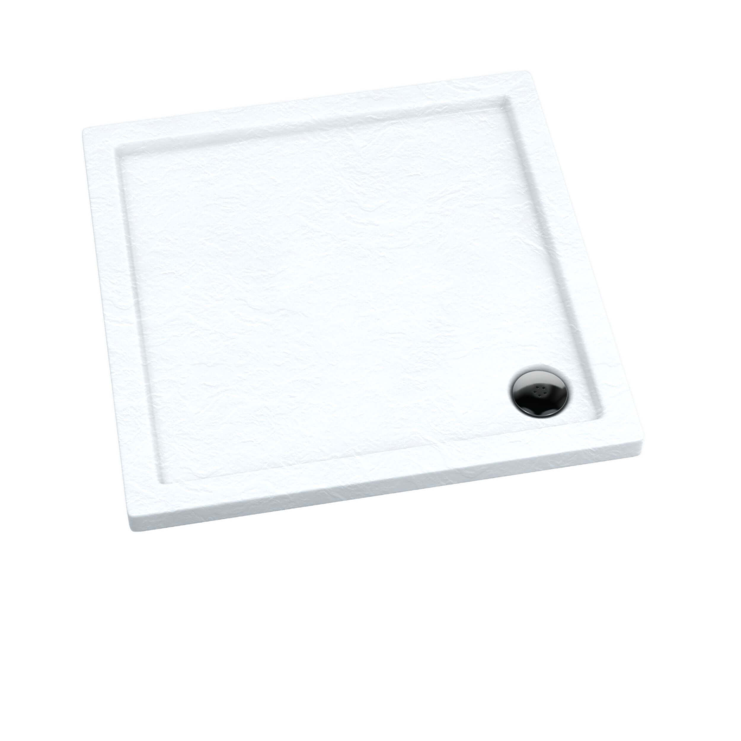 Schedpol Caspar White Stone piatto doccia quadrato 90x90 cm bianco 3.261/B/ST