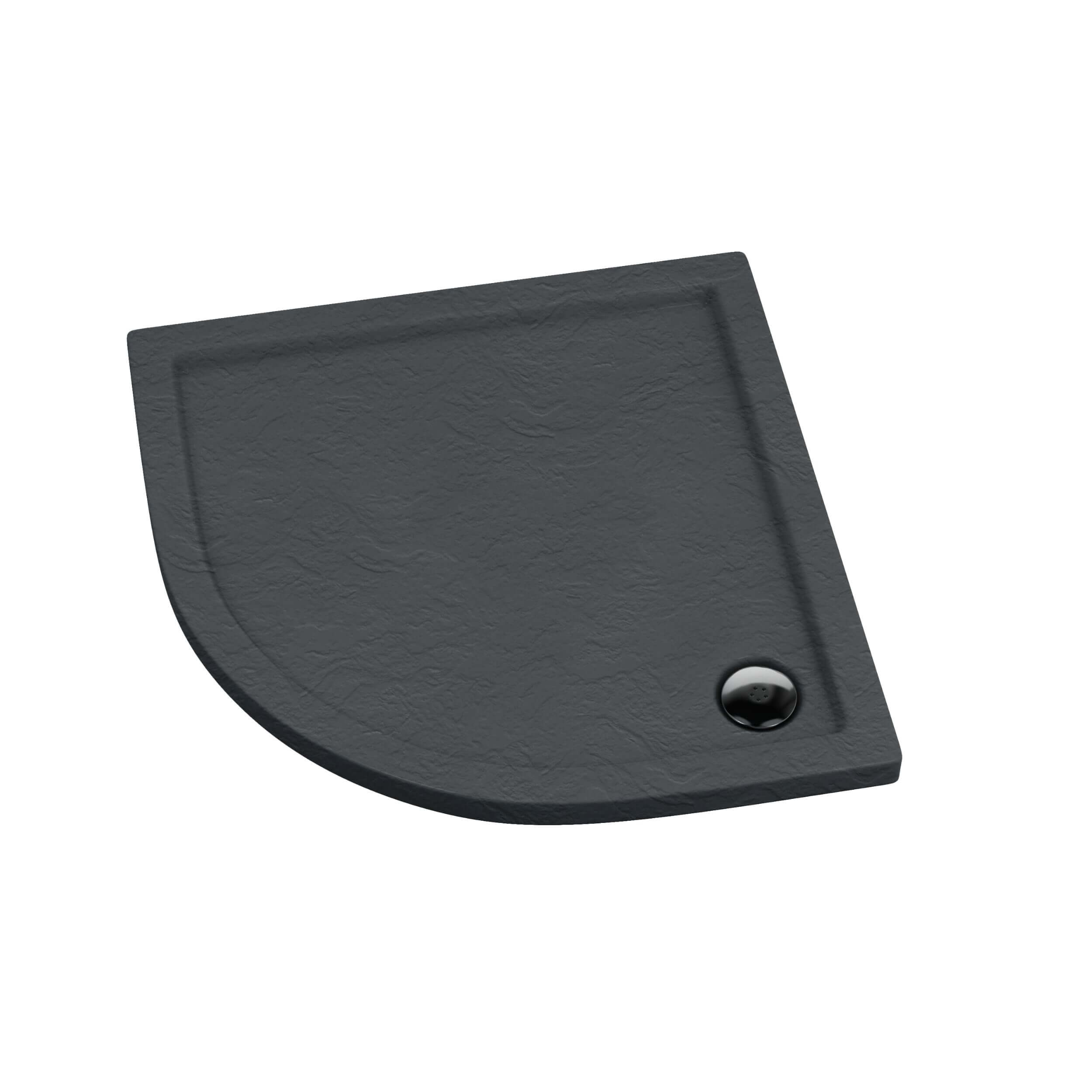 Schedpol Caspar Grey Stone piatto doccia semicircolare 90x90 cm grigio 3.264/S/ST