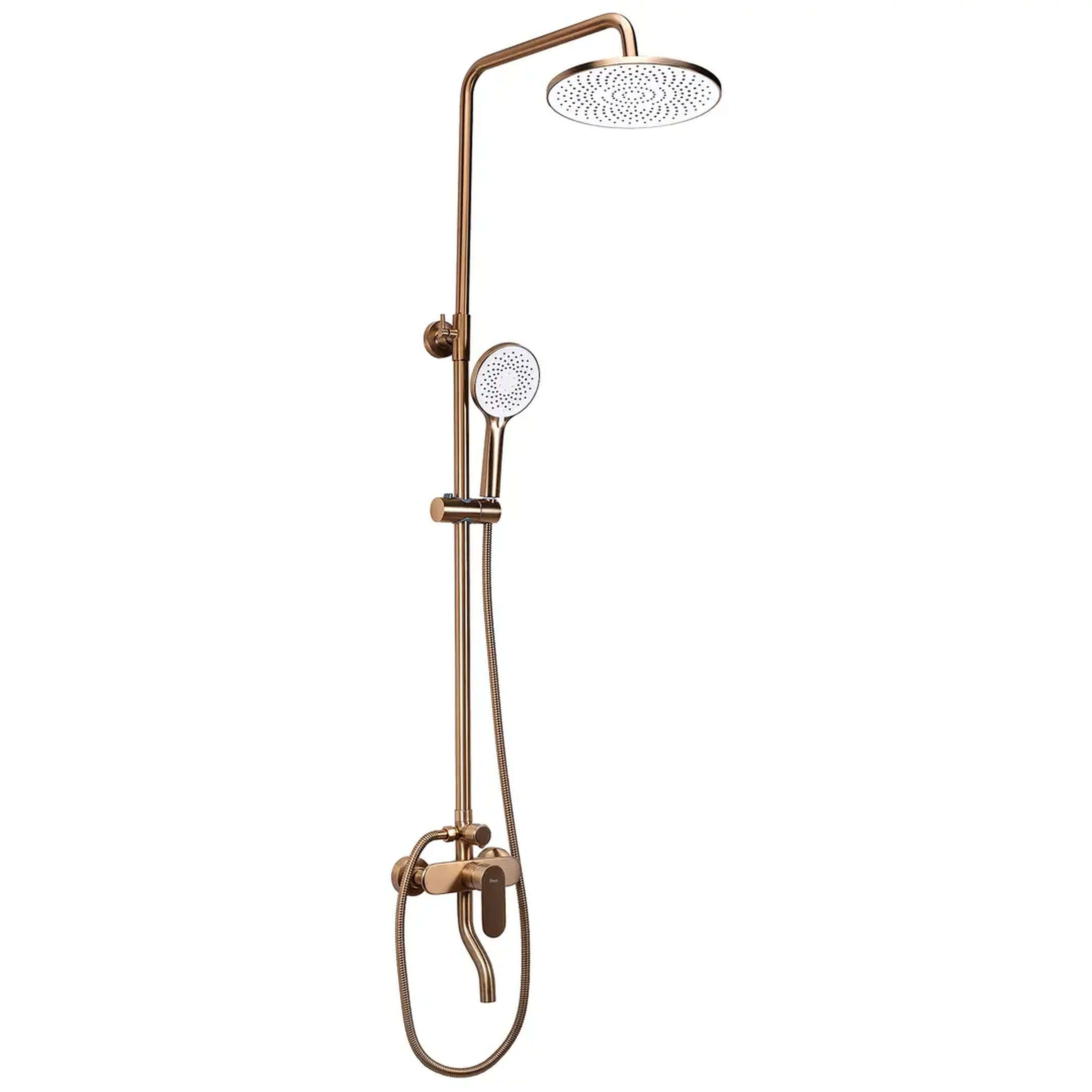 Rea Drop set doccia a parete con soffione rame REA-P7064