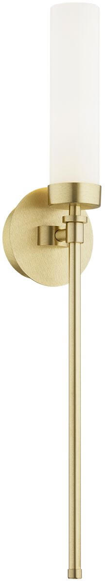Argon Preston lampada da parete 1x7 W bianco-ottone 8978