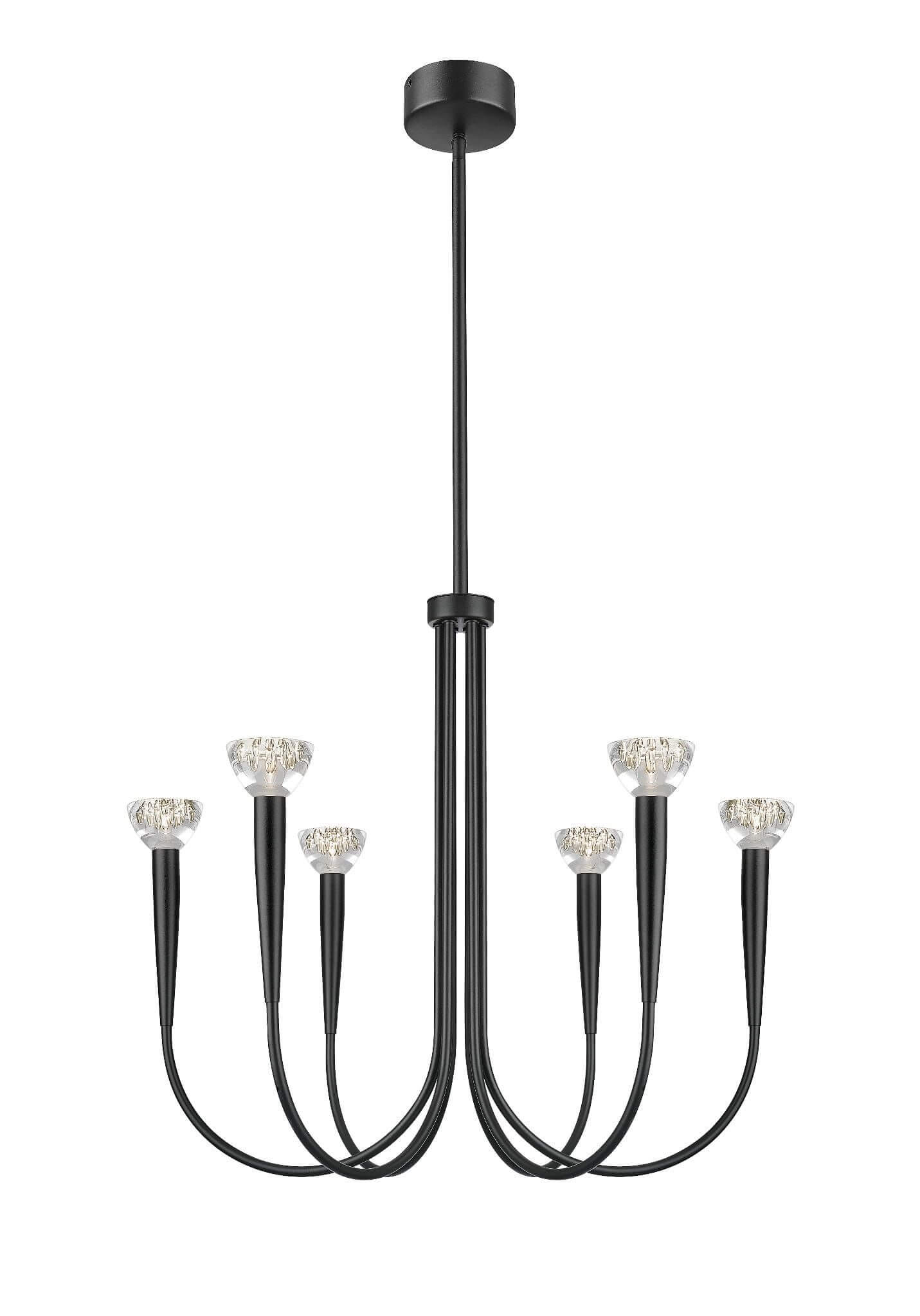 Zuma Line Boston lampada sospesa 6x60 W nero P0603-06F-P7B1