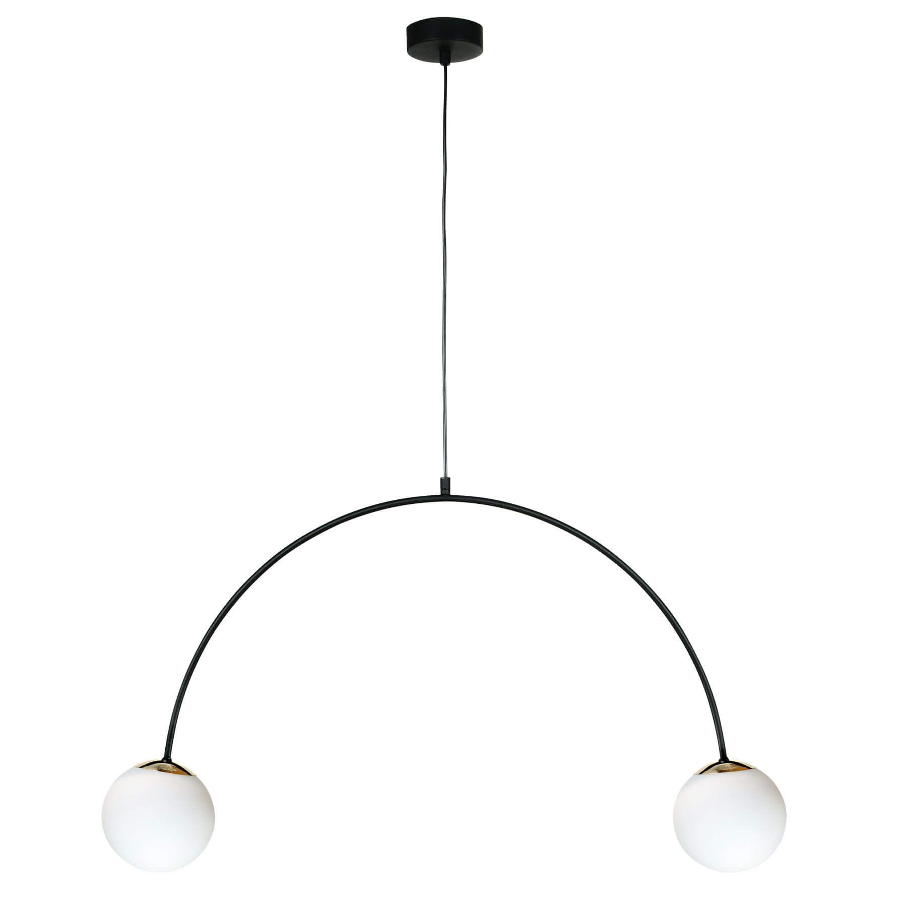 Zuma Line Bow lampada sospesa 2x10 W nero-oro 1277