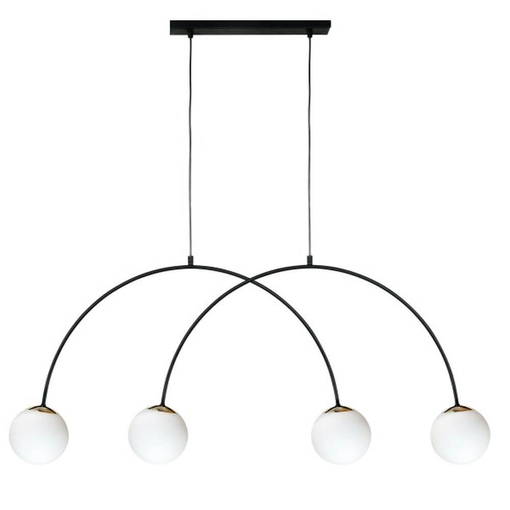 Zuma Line Bow lampada sospesa 4x10 W nero-oro 1275