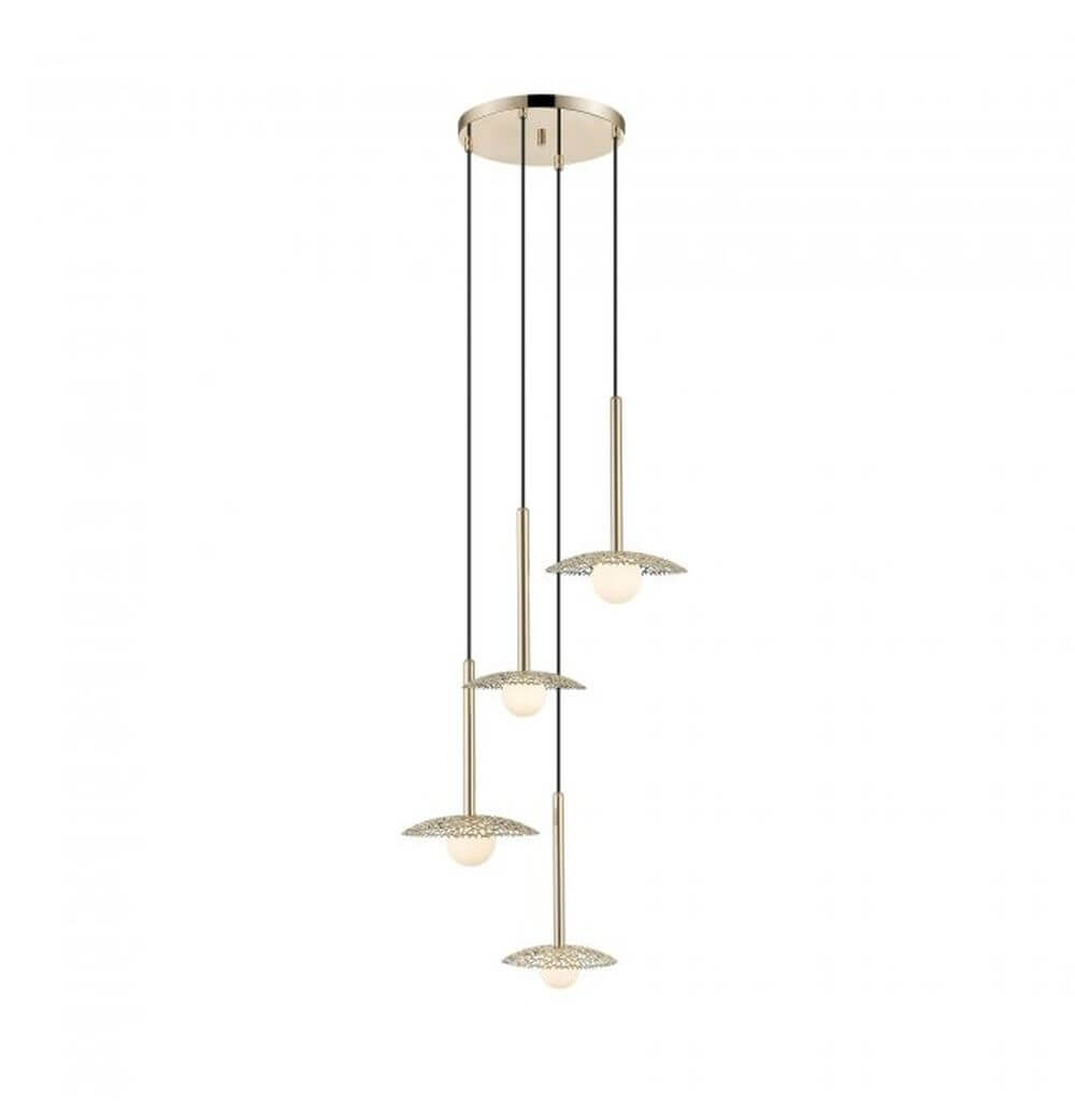 Zuma Line Nicosia lampada sospesa 4x28 W oro P0600-04E-F7AA