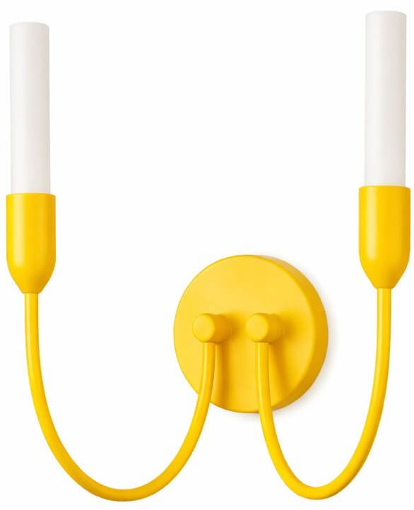 Argon Augustine lampada da parete 2x6 W bianco-giallo 7302