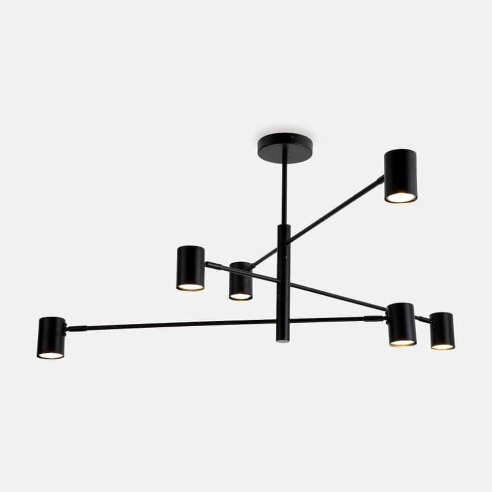 Zuma Line Pedro lampada da soffitto 6x5 W nero PEN4104-6BK