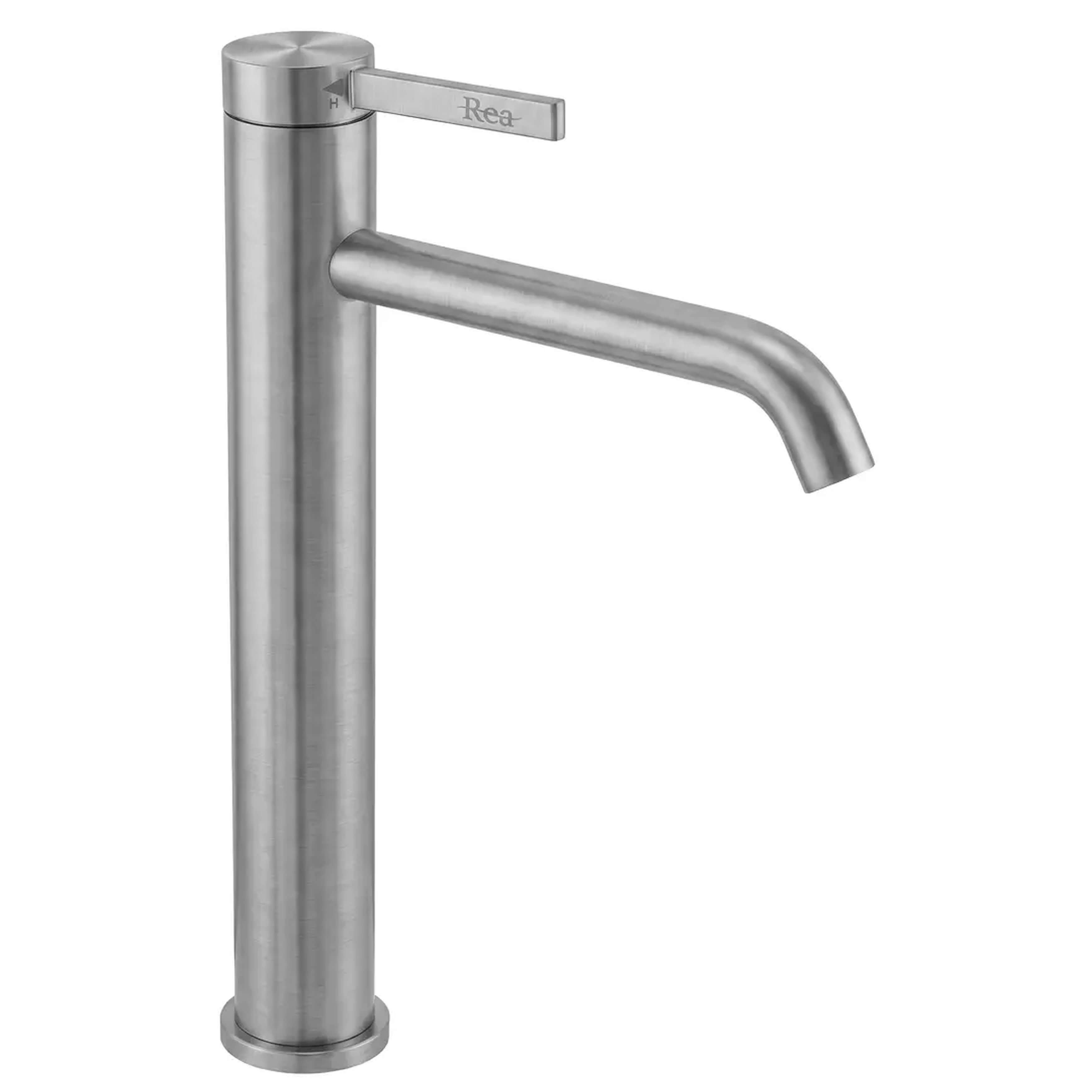 Rea Rivo rubinetto per lavabo verticale nichel REA-B6538